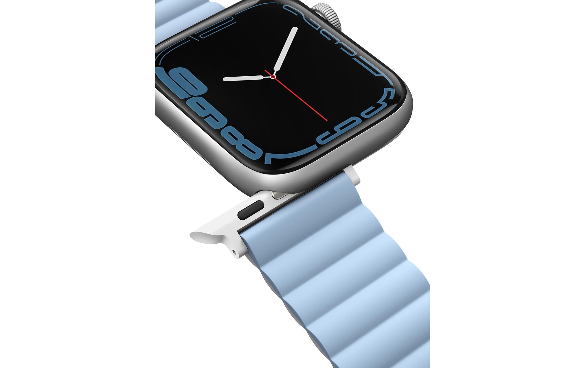 Uniq Revix – Armband – für Apple Watch (diverse Grössen), Blau, Silikon, Edelstahl