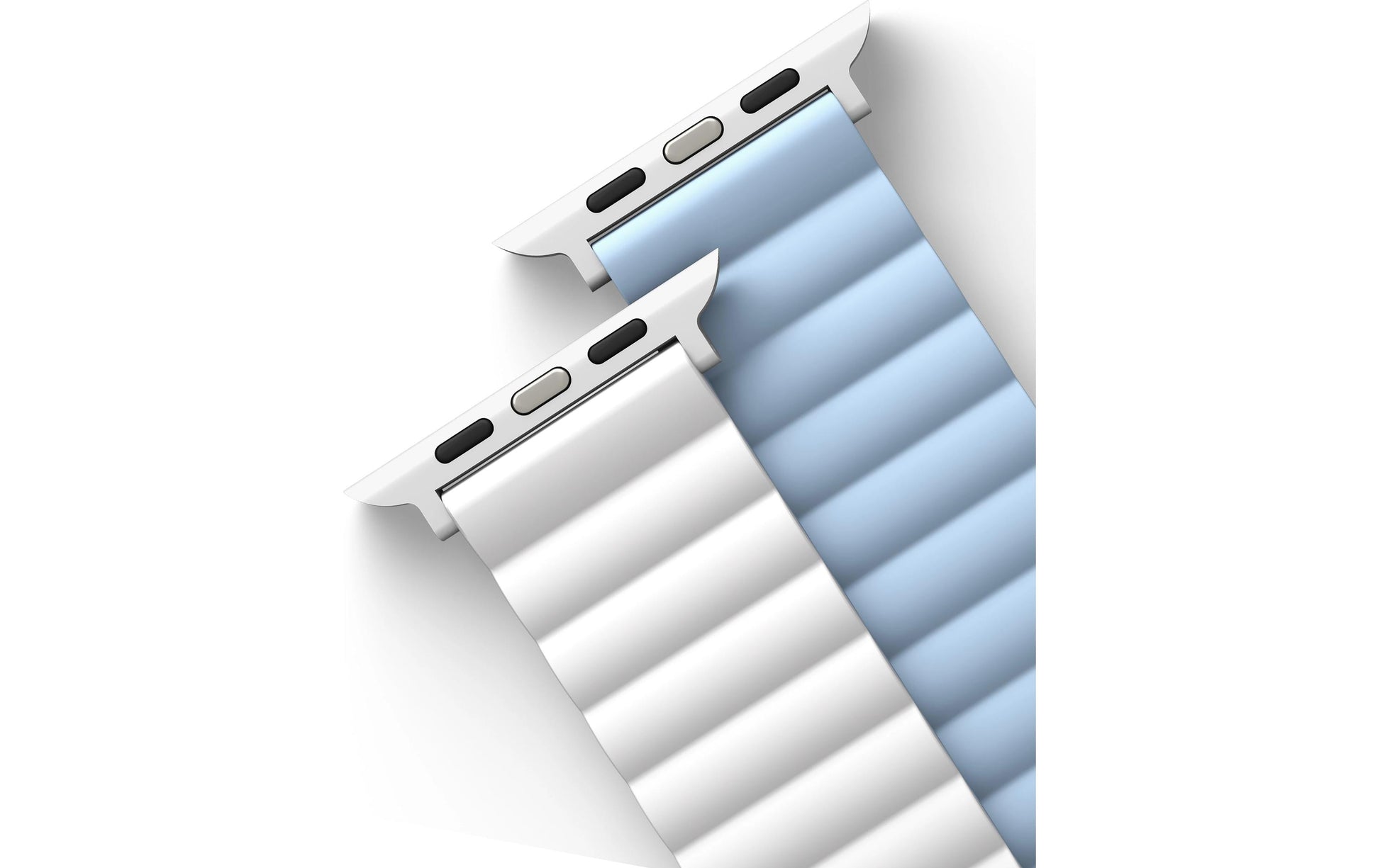 Uniq Revix – Armband – für Apple Watch (diverse Grössen), Blau, Silikon, Edelstahl
