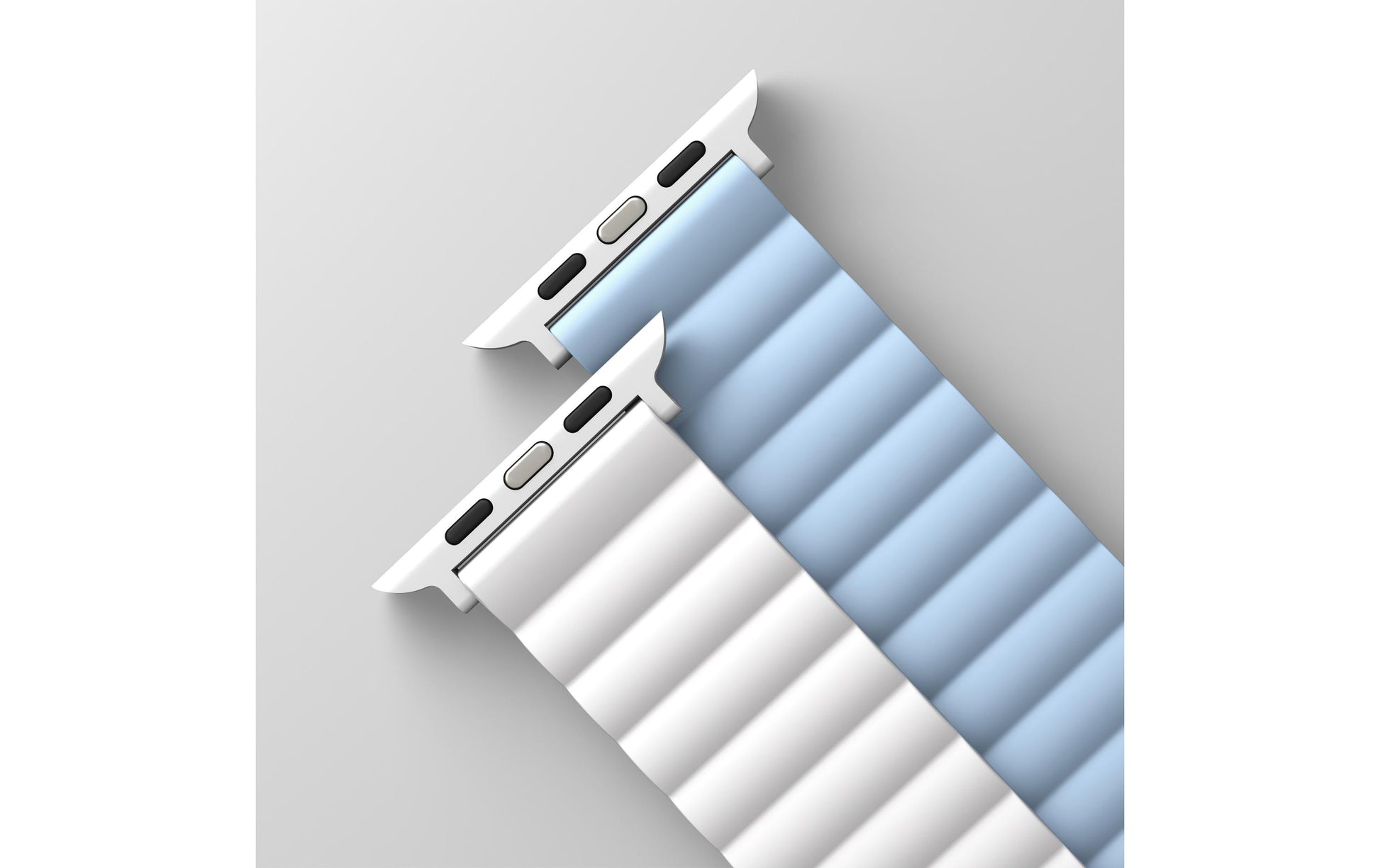 Uniq Revix – Armband – für Apple Watch (diverse Grössen), Blau, Silikon, Edelstahl