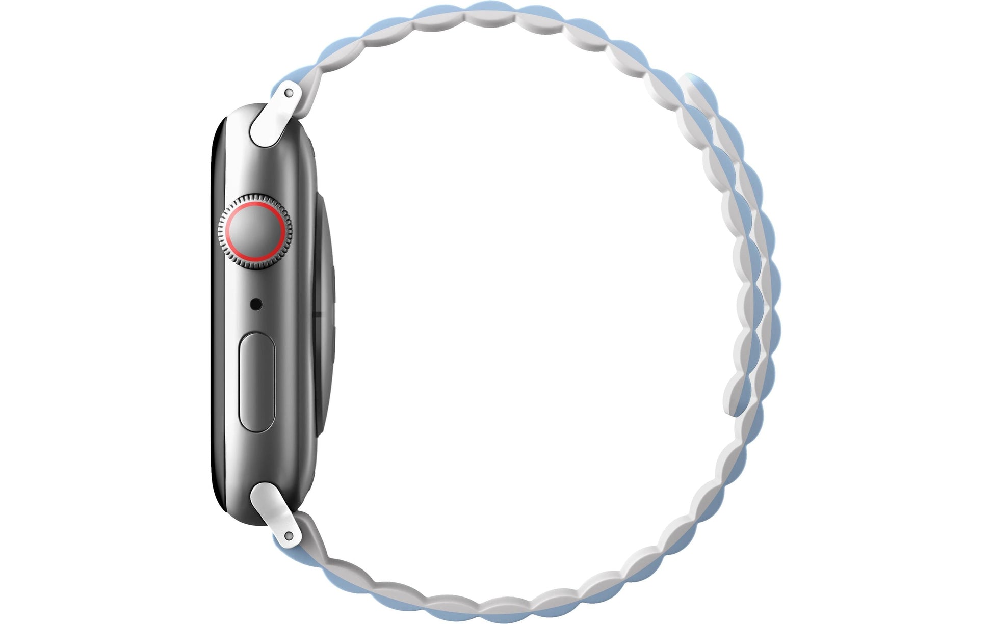 Uniq Revix – Armband – für Apple Watch (diverse Grössen), Blau, Silikon, Edelstahl
