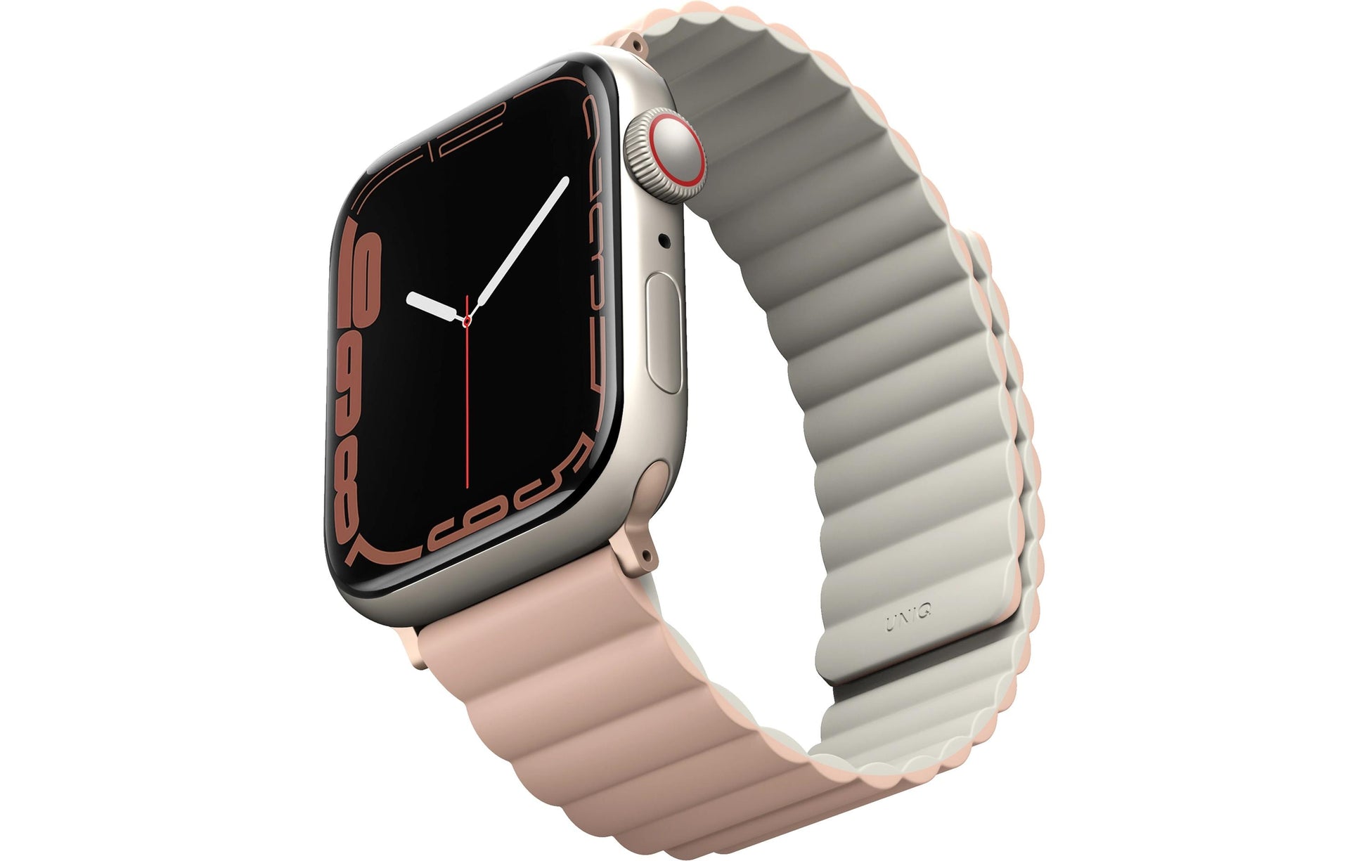 Uniq Revix – Armband – für Apple Watch (diverse Grössen), Pink, 130–210 mm, Silikon