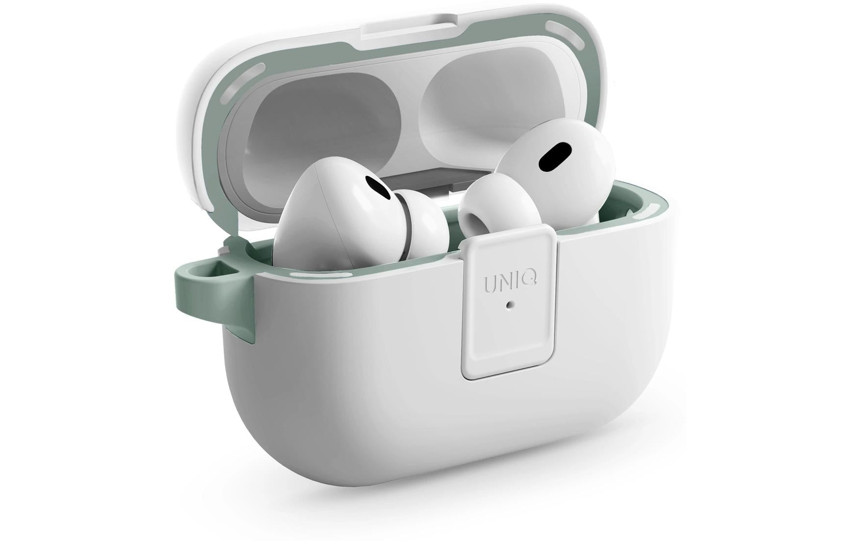 Uniq Clyde – Schutzhülle – für Apple AirPods Pro (1. & 2. Gen.) – Aluminium/PC/TPU – Weiss