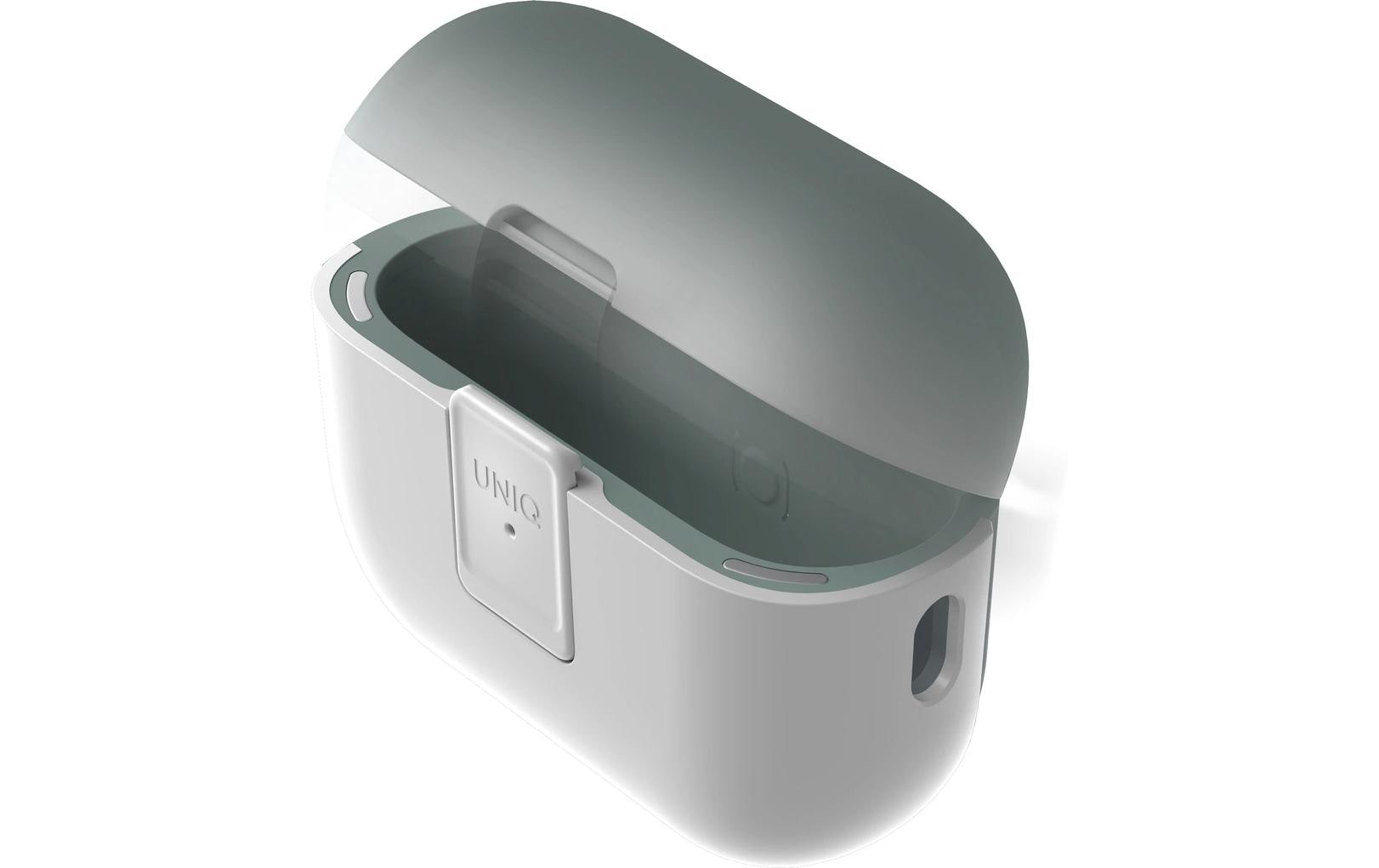 Uniq Clyde – Schutzhülle – für Apple AirPods Pro (1. & 2. Gen.) – Aluminium/PC/TPU – Weiss