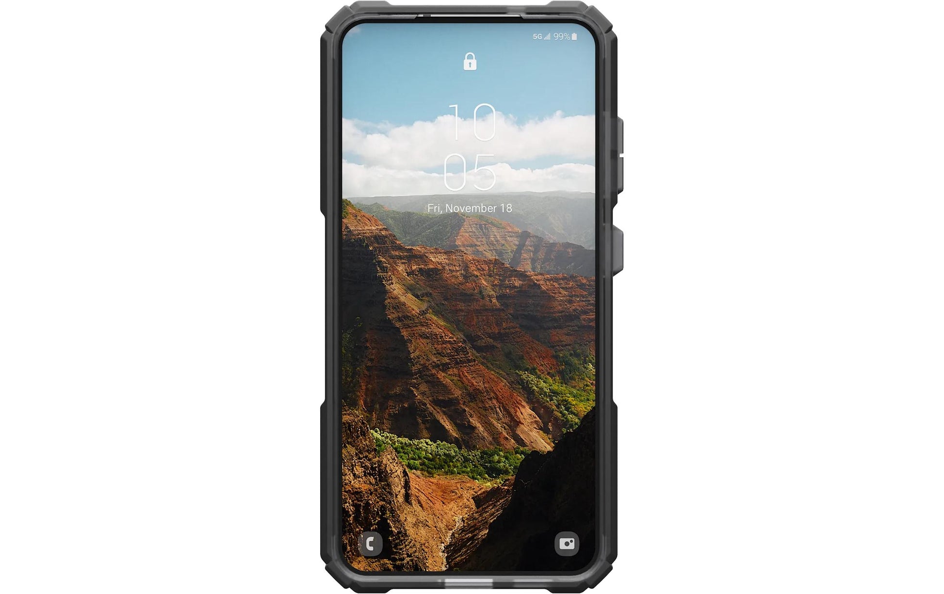 Urban Armor Gear Backcover – für Samsung Galaxy S25 – grau/titan – TPU – MagSafe-kompatibel