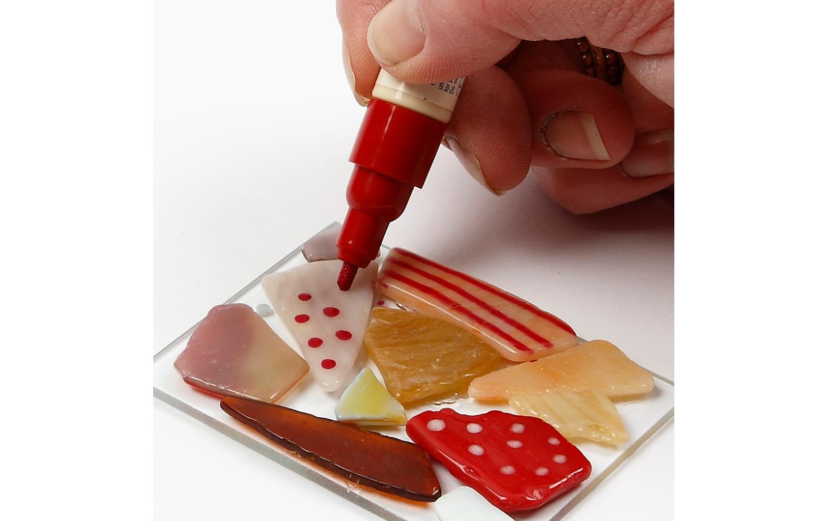 Creativ Company Platzteller dreieckig – 10er Set, 8 × 9 × 0,3 cm, Glas, Transparent