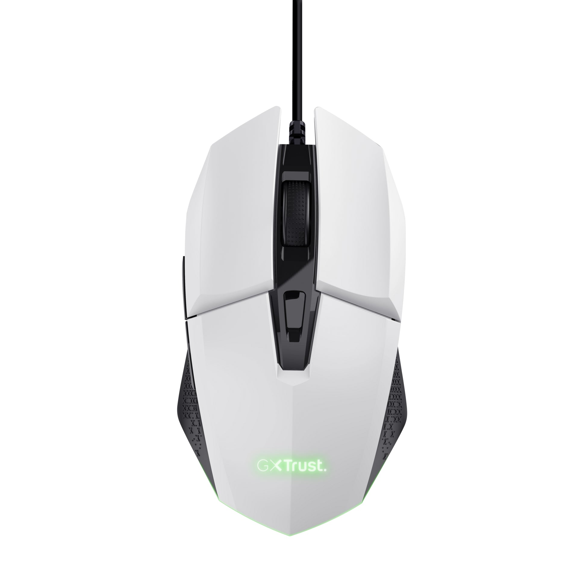 Trust GXT 109W Felox – Gaming-Maus – Kabelgebunden (USB-A), 6400 DPI, Rechts, Weiss