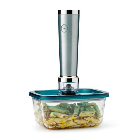 Solis Vakuumiercontainer – 700 ml, Borosilikatglas, Grün/Transparent, für Vakuumiergeräte