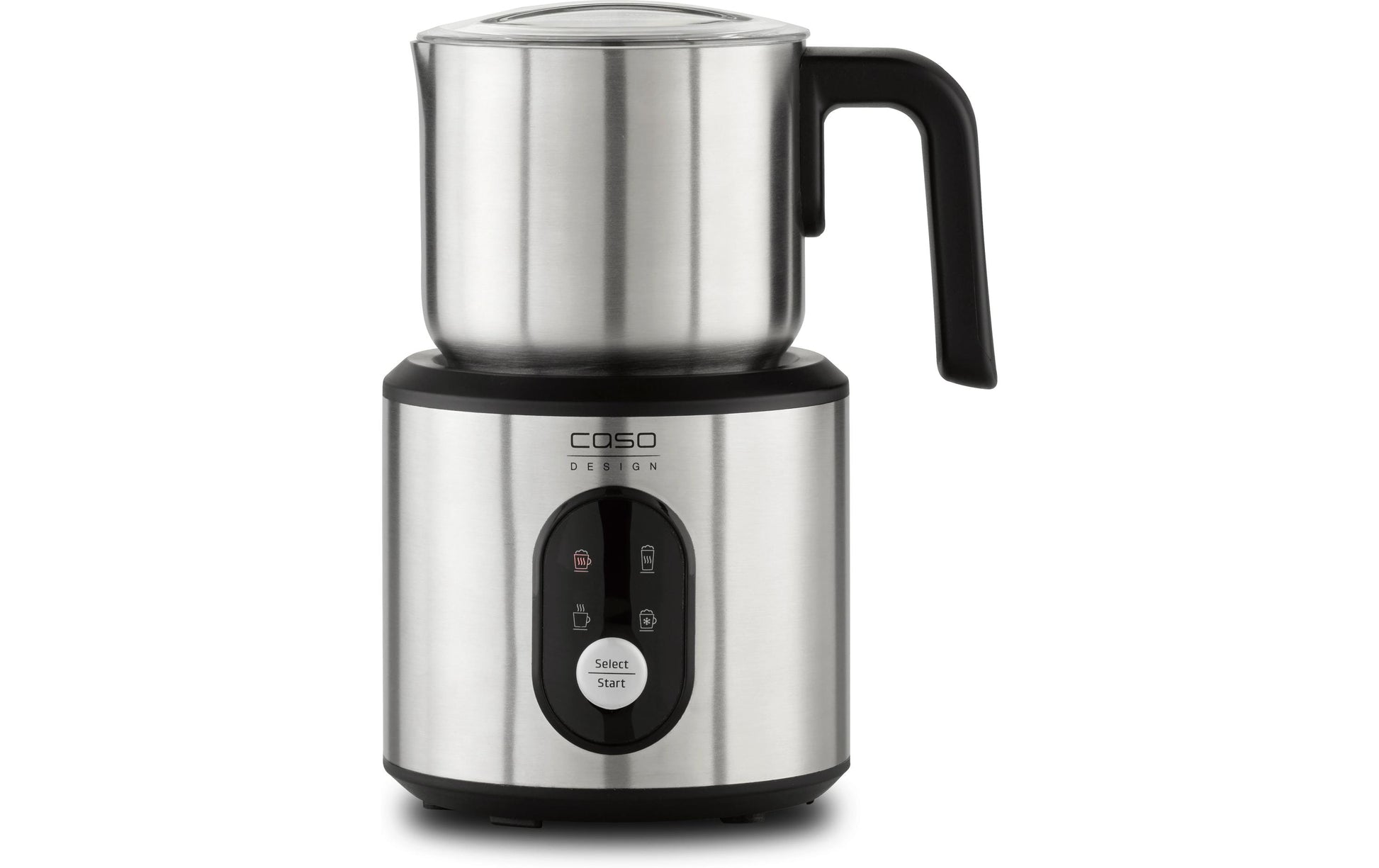 Caso Milchaufschäumer Crema & Choco – 350 ml, 500 W, heiss – silber/edelstahl