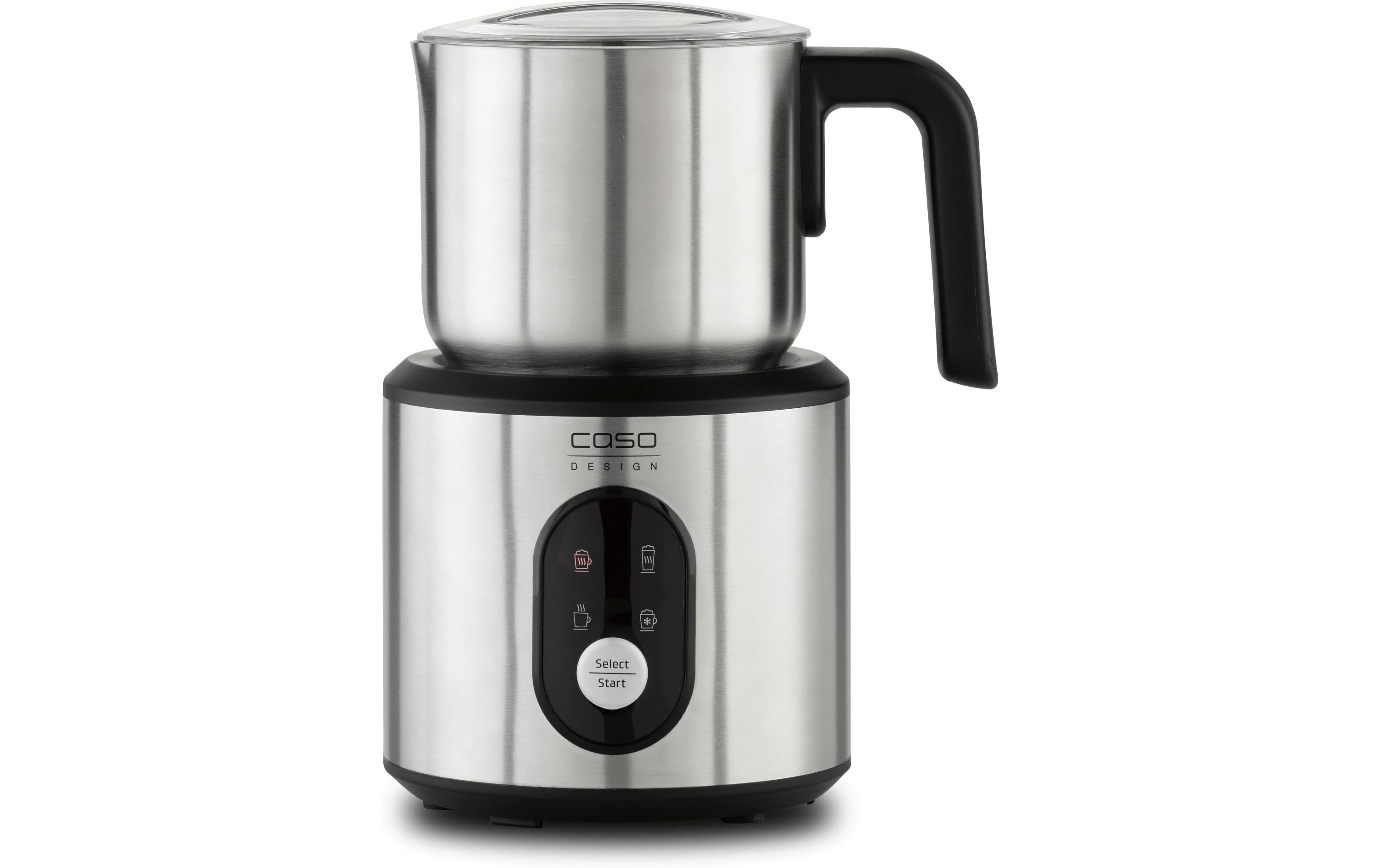 Caso Milchaufschäumer Crema & Choco – 350 ml, 500 W, heiss – silber/edelstahl