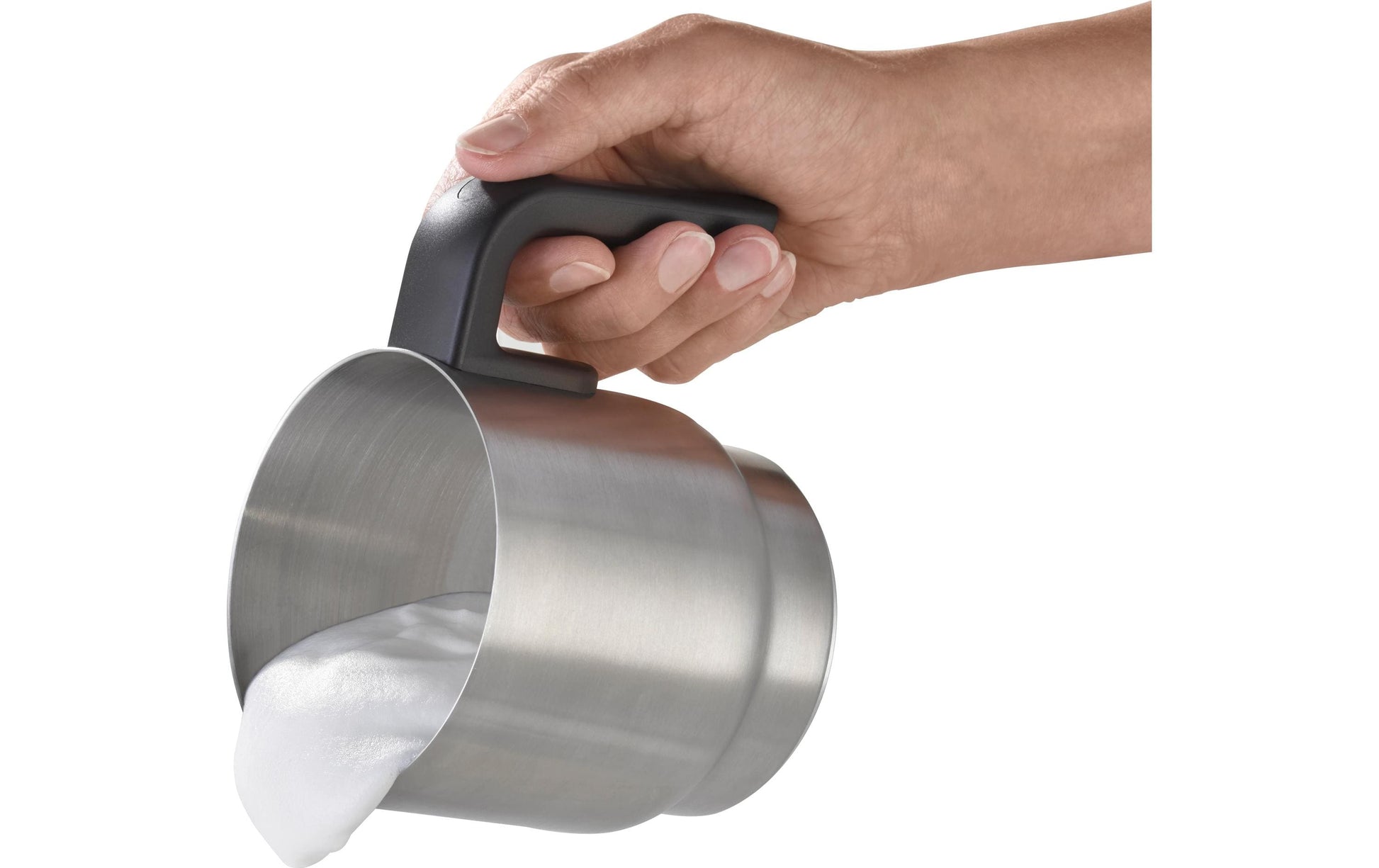 Caso Milchaufschäumer Crema & Choco – 350 ml, 500 W, heiss – silber/edelstahl