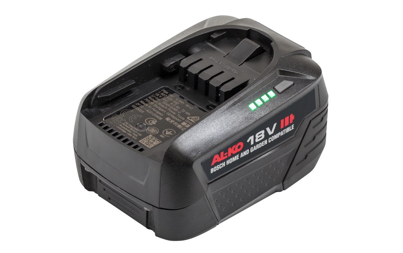 AL-KO Akku 18 V 4,0 Ah Li-Ion – für Bosch 18 V POWER FOR ALL