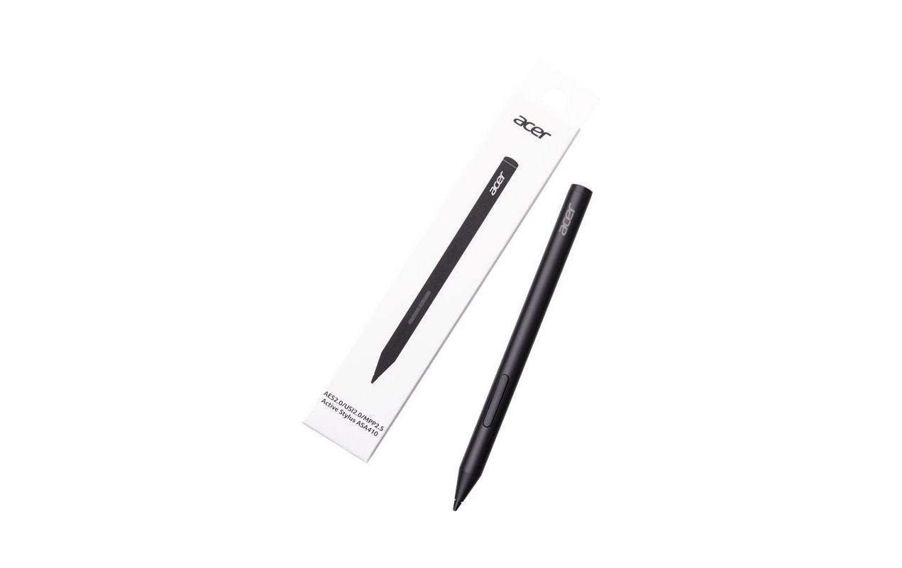 Acer Eingabestift für Tablets mit USI 2.0/MPP 2.5 – 4096 Druckstufen, AAAA Batterie (96 h) – Schwarz