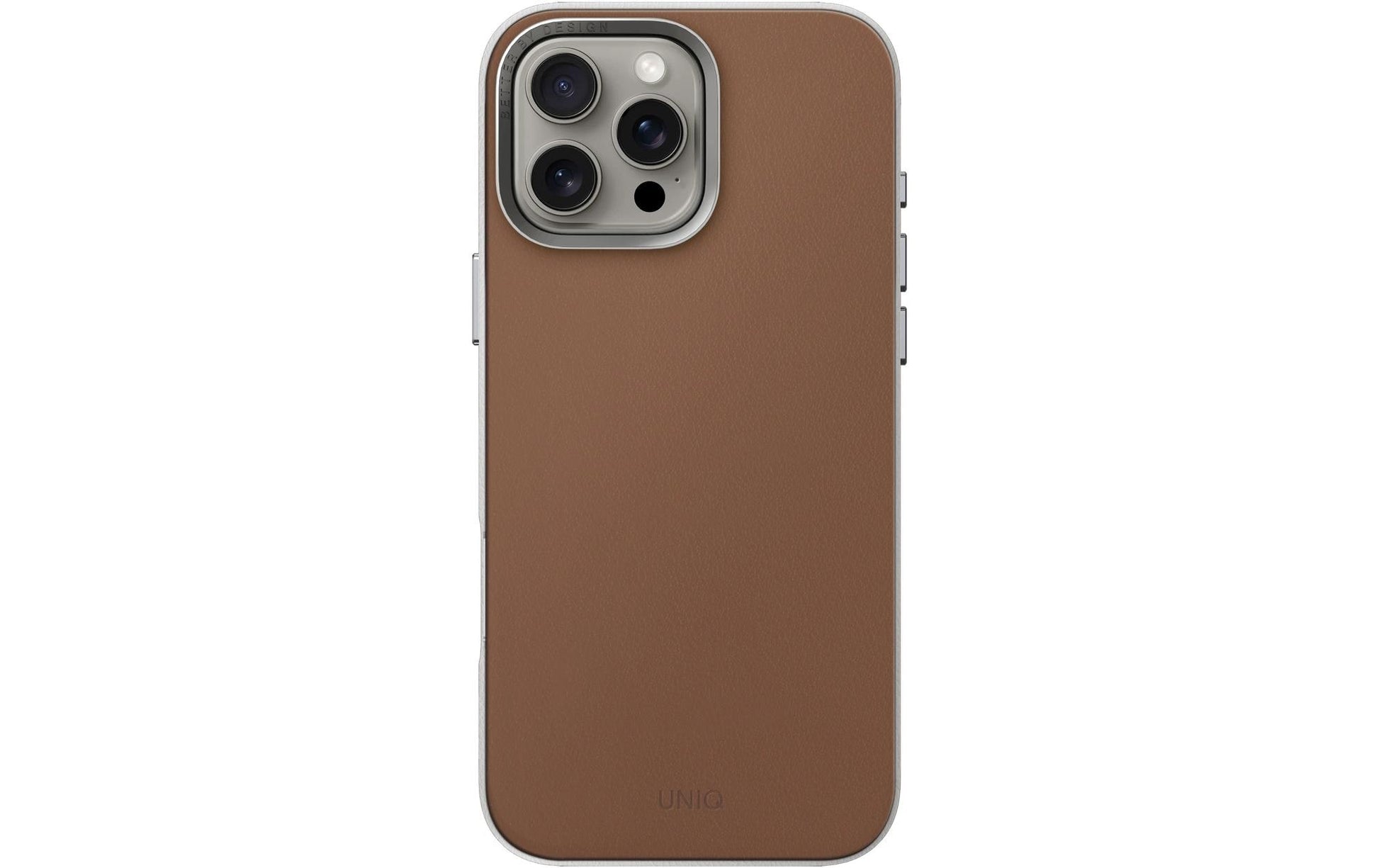 Uniq Backcover Lyden DS – für Apple iPhone 16 Pro – Karamell – Mikrofaser