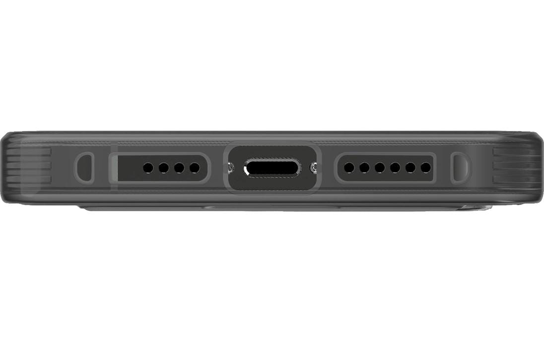 Uniq Air Fender Hybrid Backcover – für Apple iPhone 15 Pro, mit Kartenfach, TPU, grau, bis 2,5 m sturzsicher