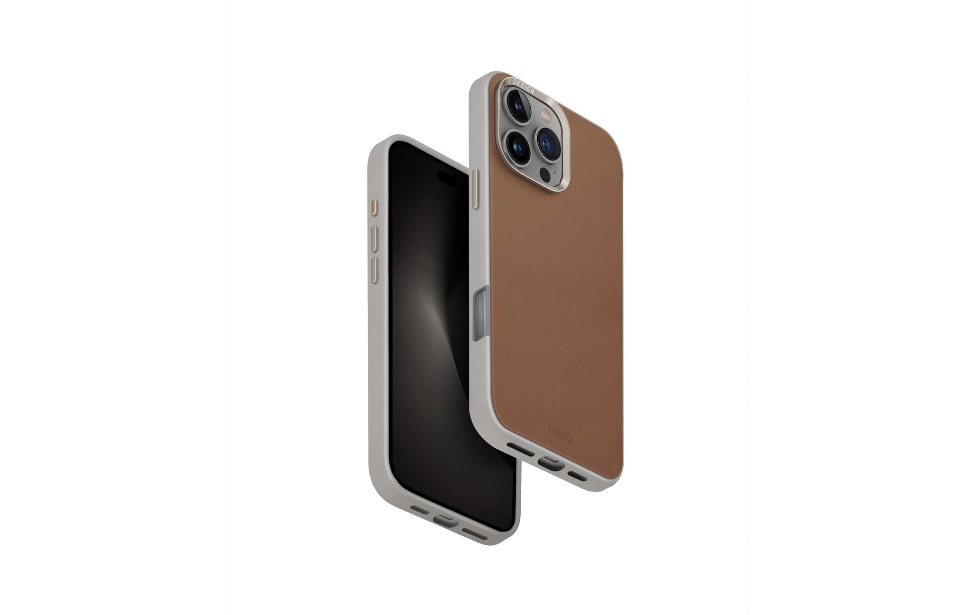 Uniq Backcover Lyden DS – für Apple iPhone 16 Pro – Karamell – Mikrofaser