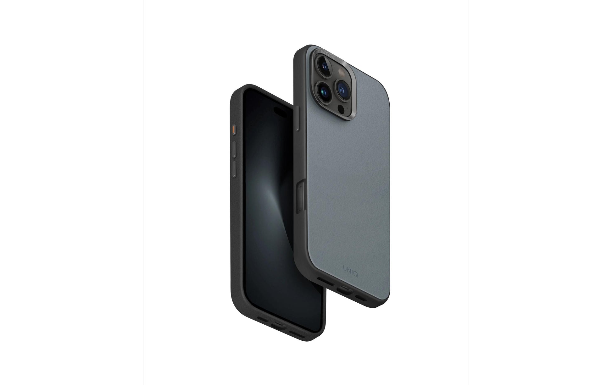 Uniq Backcover Lyden DS – für Apple iPhone 16 Pro – blau – Kunstleder