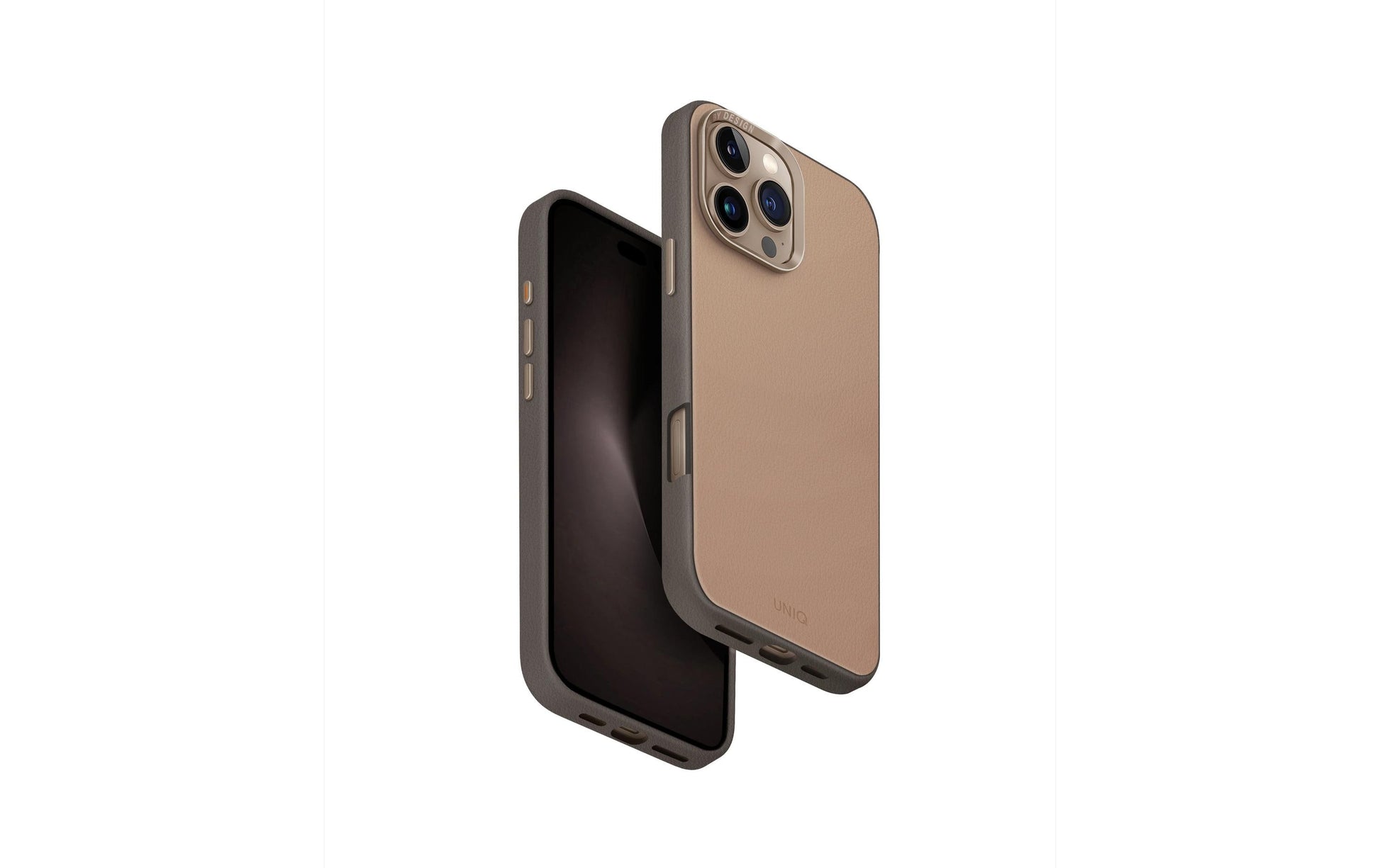 Uniq Backcover Lyden – für Apple iPhone 16 Pro Max – beige – Kunstleder