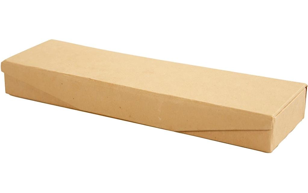 Creativ Company Stiftebox (Hartschale), Braun, Karton, 21 × 6 × 2,5 cm, 12er-Pack