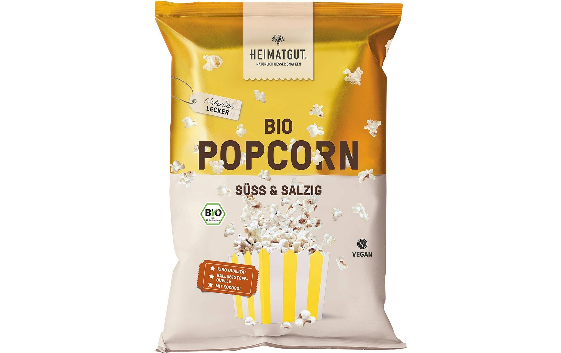 Heimatgut Popcorn – Süss & Salzig, bio, vegan – 90 g