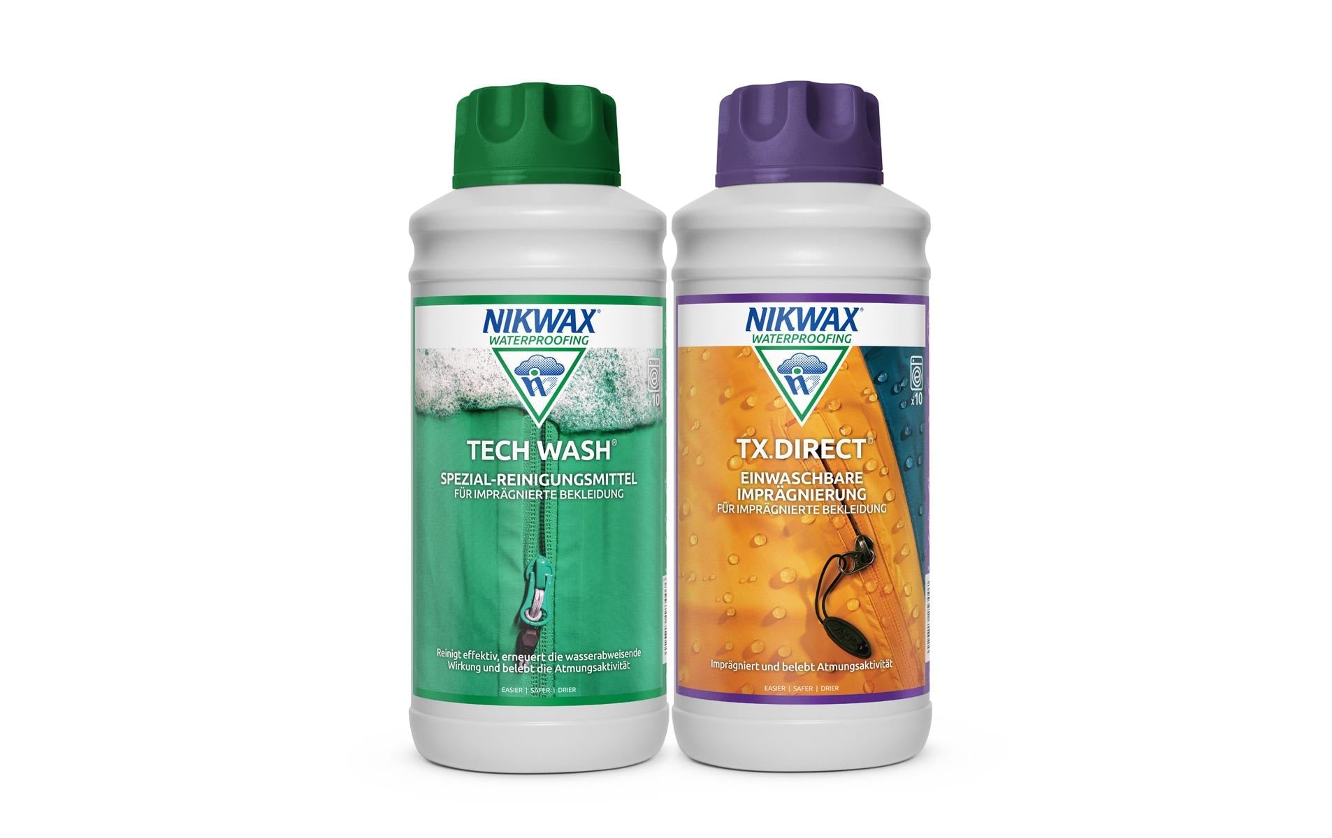 Nikwax Duo Pack – Flüssigwaschmittel, 2 × 1 l