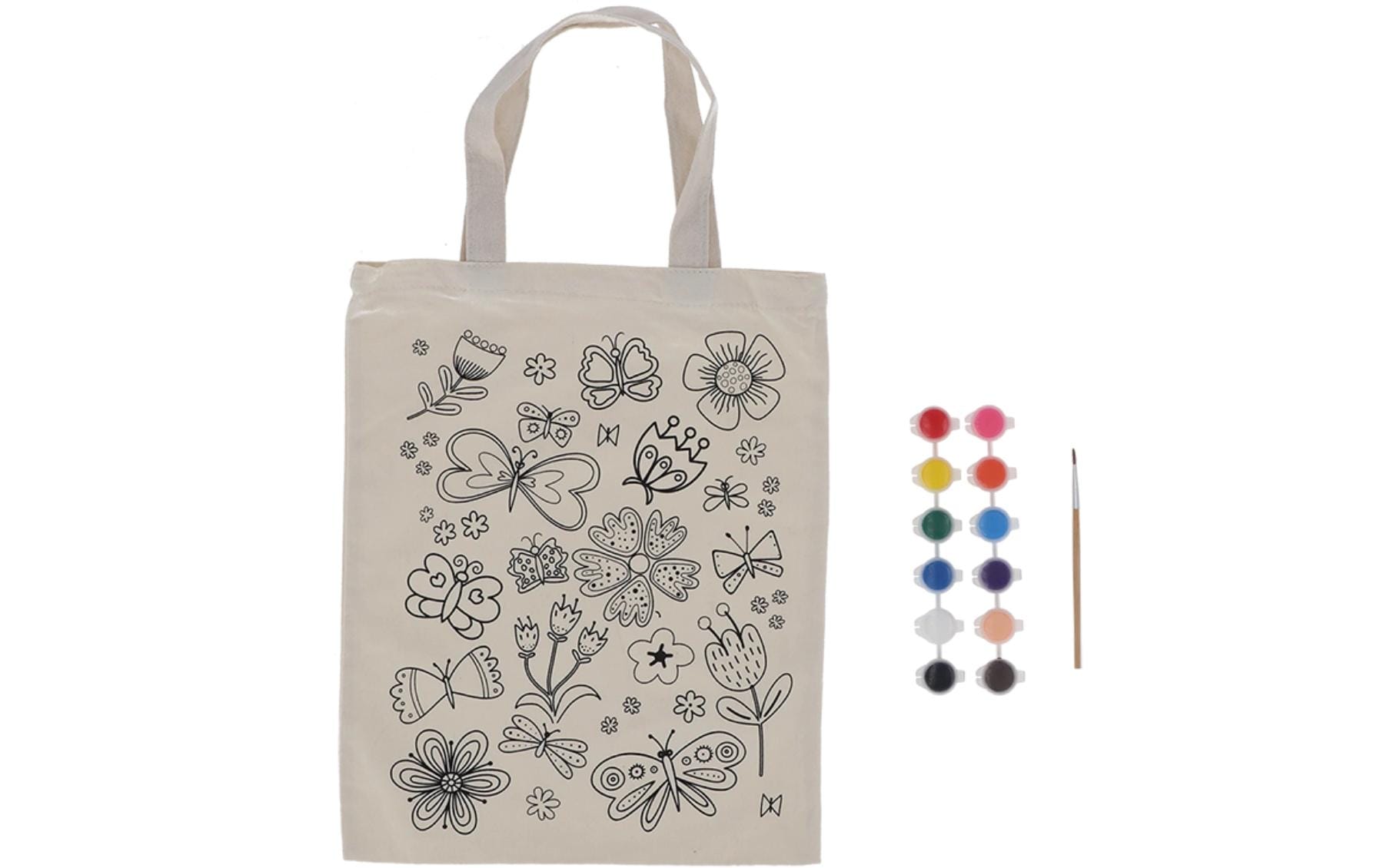 Esschert Design Stofftasche, Polyester, Polypropylen, Beige, 290×365×50 mm
