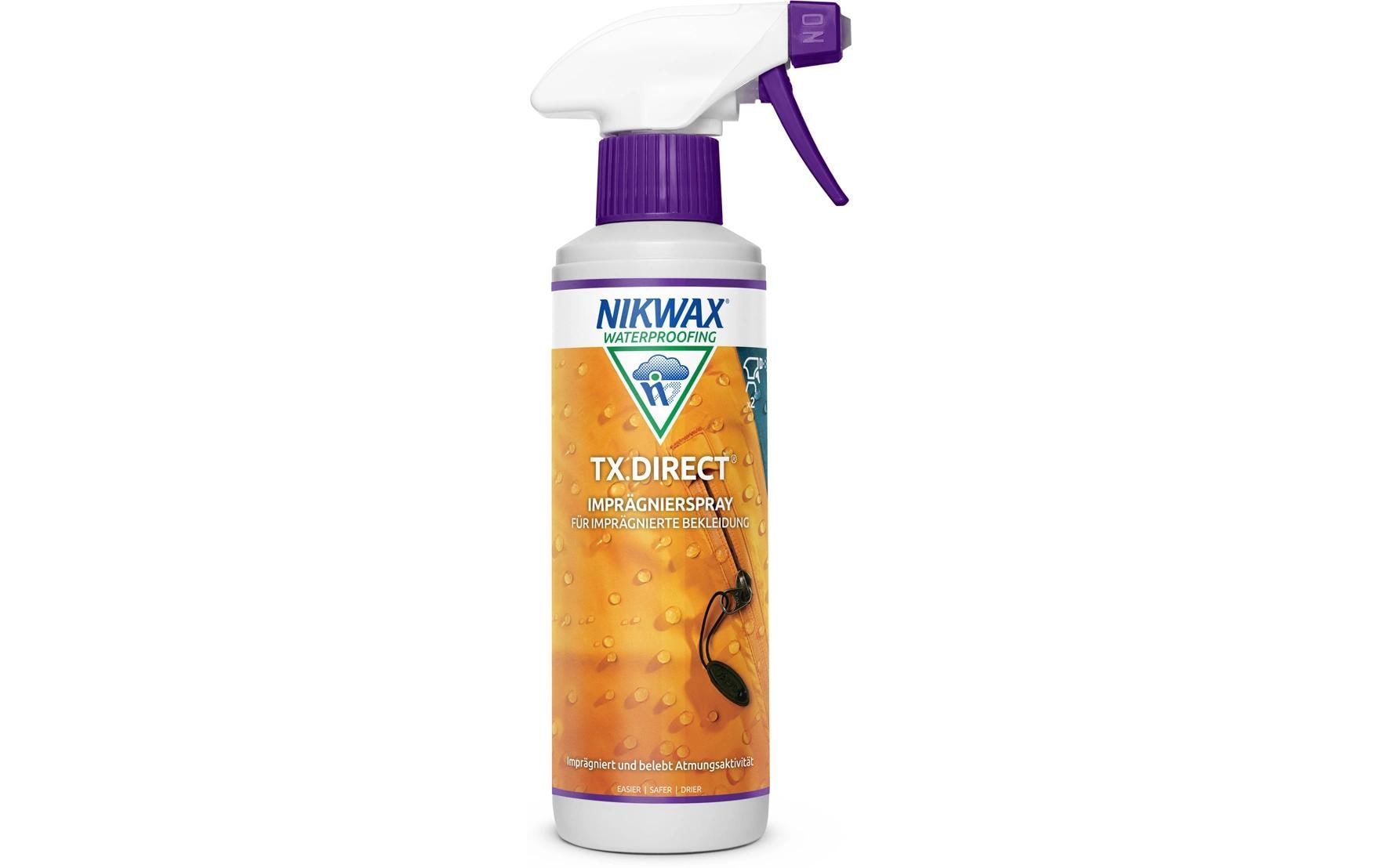 Nikwax TX.Direct Spray-On Imprägnierung – für wasserdichte Kleidung – Spray – 300 ml
