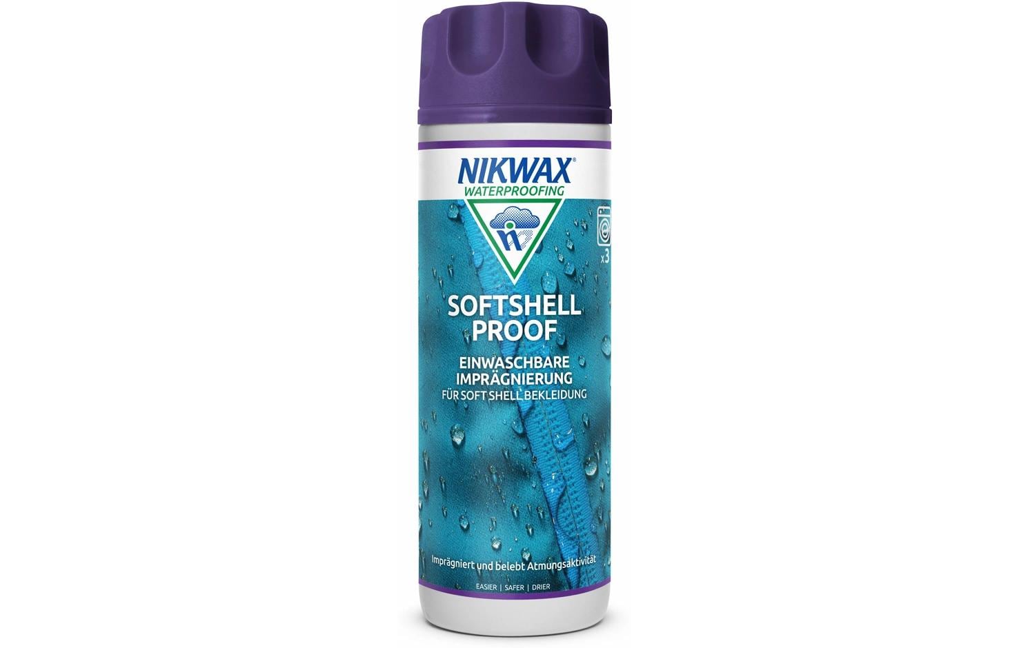 Nikwax Imprägnierung für Softshell Proof Wash-In – 300 ml – biologisch abbaubar
