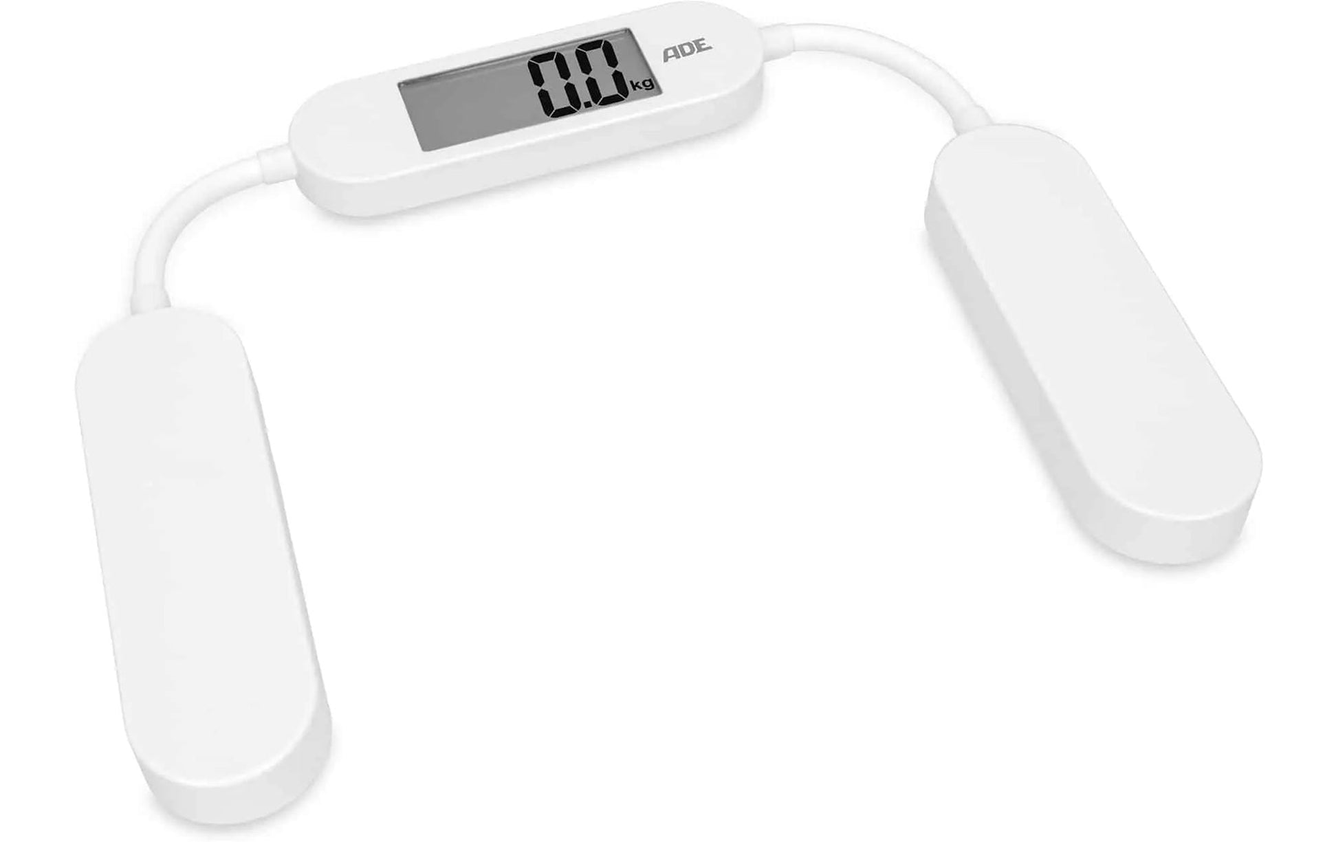 ADE Paketwaage BE2301 – Tragkraft 180 kg, Teilung 100 g, Wiegefläche 24,5 × 30 cm, Weiss