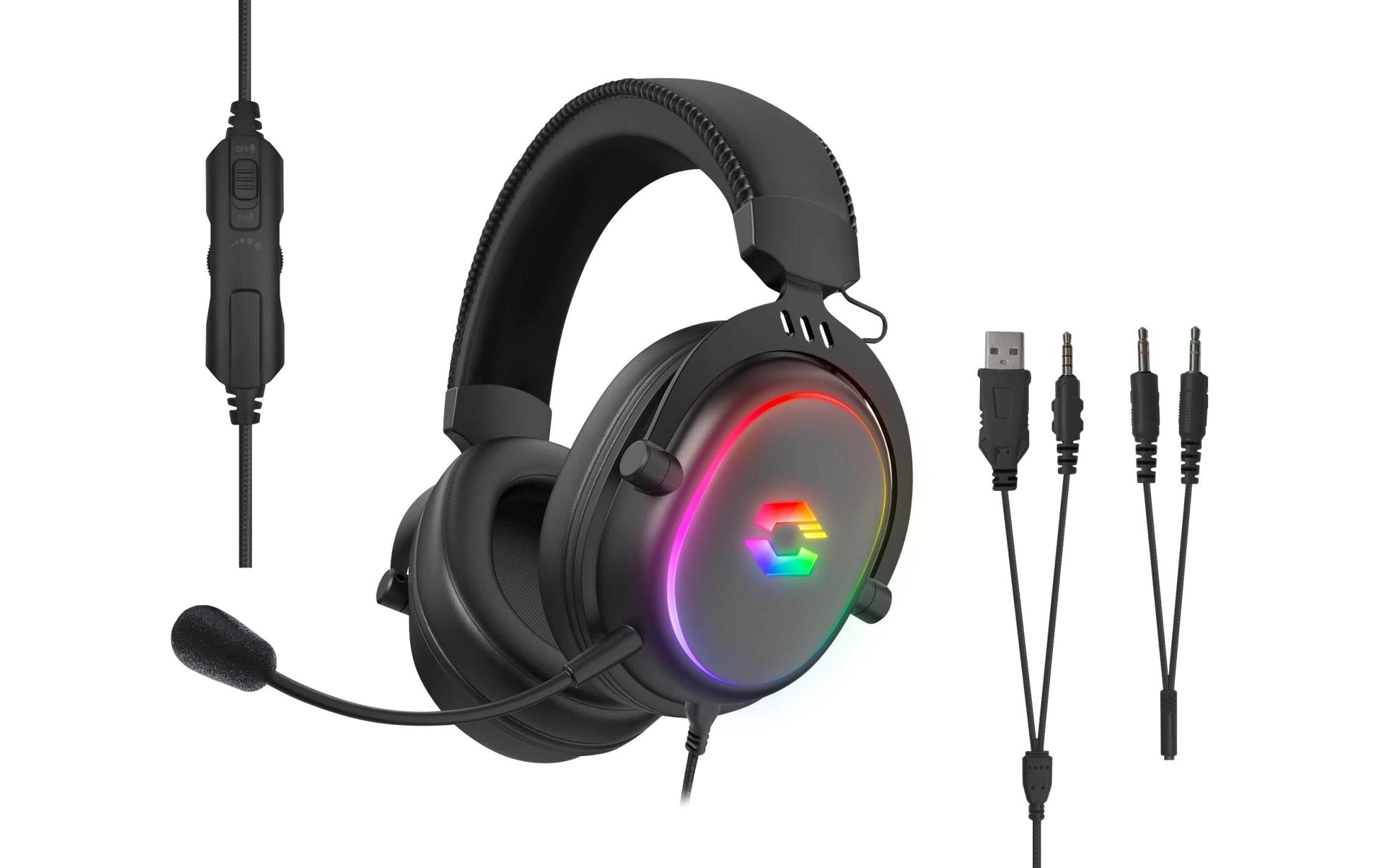 SPEEDLINK Conux Gaming-Headset – Over-Ear, Stereo, Verkabelt, 3,5 mm Klinke, USB-A, für Nintendo Switch, Schwarz