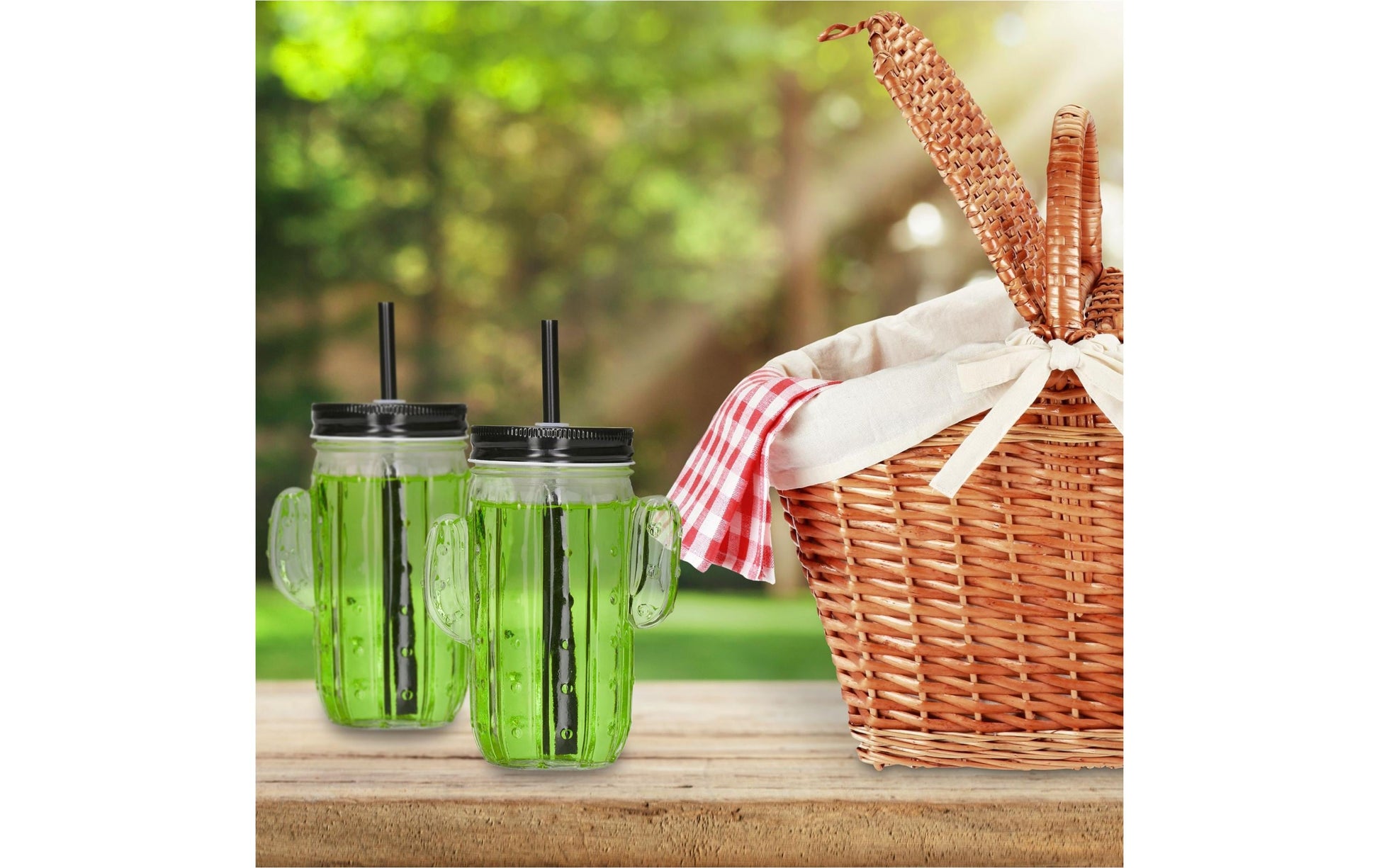 Relaxdays Trinkkrug – 8er Set, 500 ml, 11,0 × 7,0 × 14,5 cm, Glas, Schwarz/Transparent, mit Halm