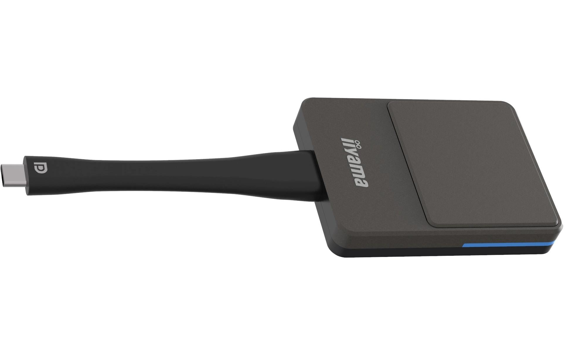 iiyama E-SHARE HDMI Dongle Kit – AV-Adapter, USB-C zu HDMI (DP-ALT), Wi-Fi