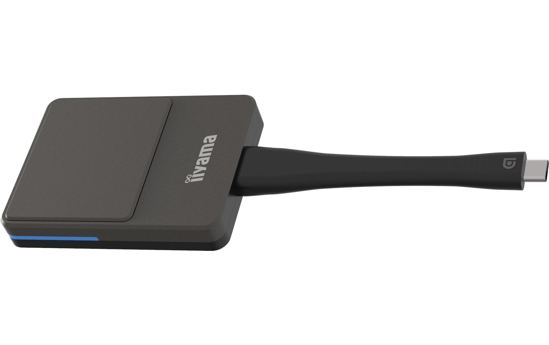 iiyama E-SHARE HDMI Dongle Kit – AV-Adapter, USB-C zu HDMI (DP-ALT), Wi-Fi