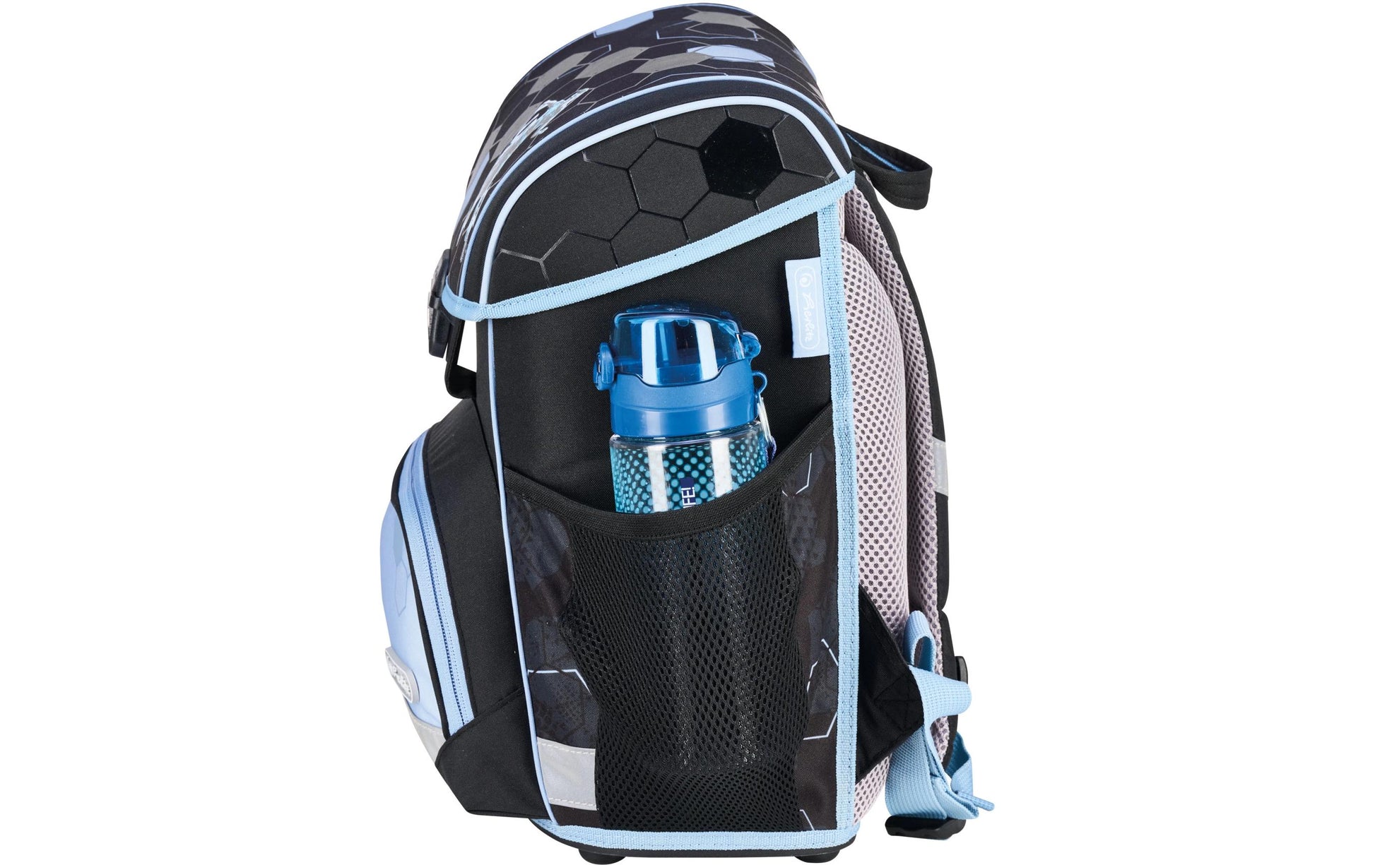 Herlitz Loop Plus – Schulrucksack-Set 4-teilig, Fussball, 17 l, 31×37×22 cm