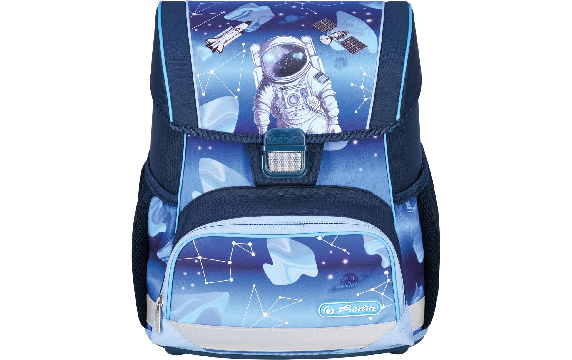 Herlitz Loop Plus Cosmic – Schulrucksack-Set 4-teilig, Astronaut, 17 l, 31×37×22 cm