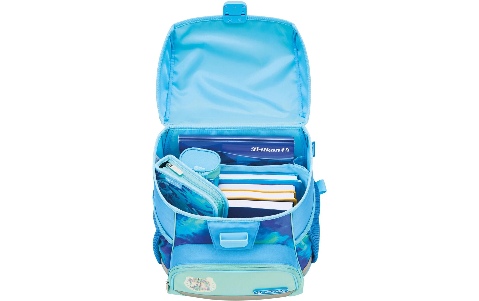 Herlitz Loop Plus – Schulrucksack-Set 4-teilig, Lucky Horse, 17 l, 31×37×22 cm