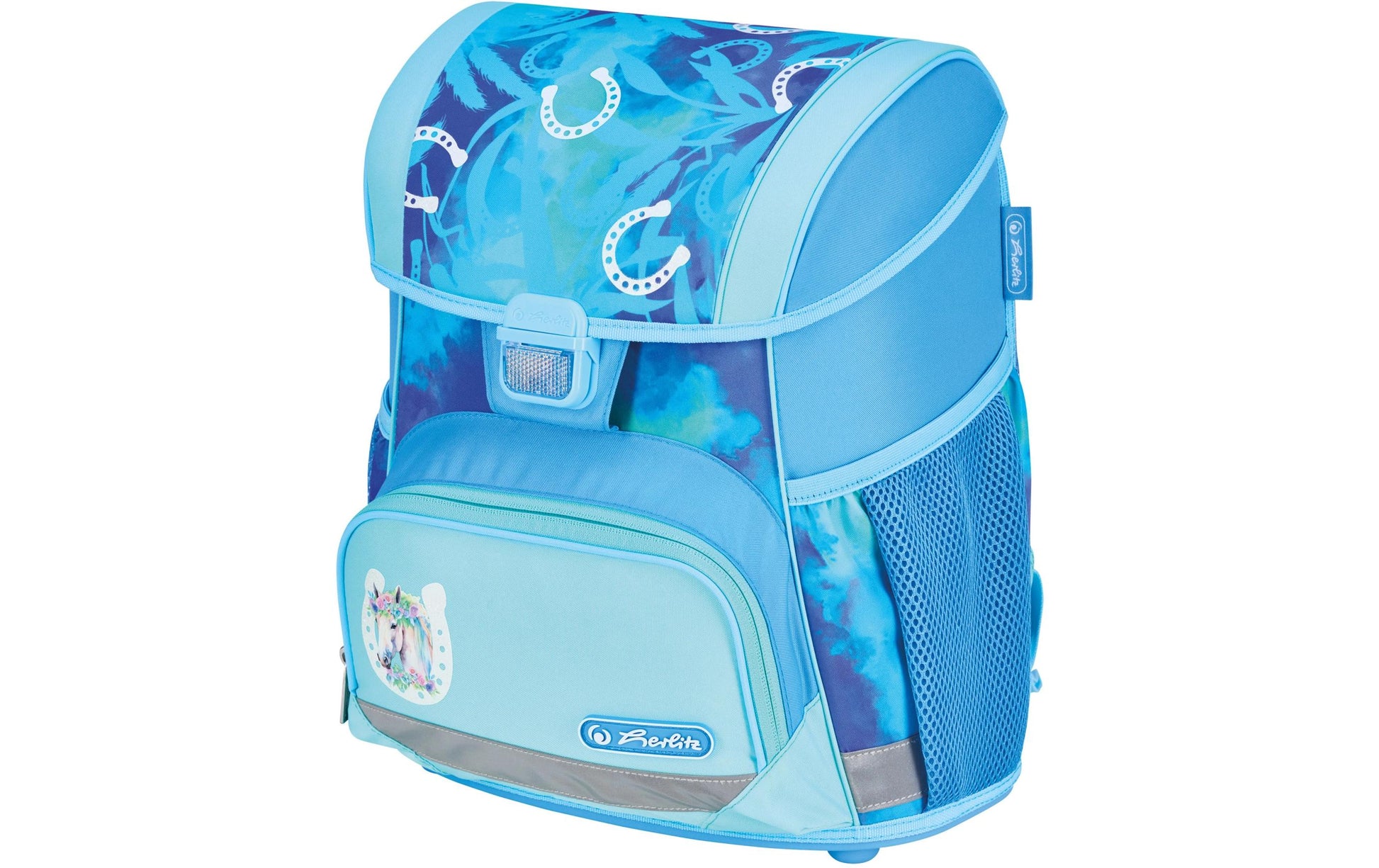 Herlitz Loop Plus – Schulrucksack-Set 4-teilig, Lucky Horse, 17 l, 31×37×22 cm