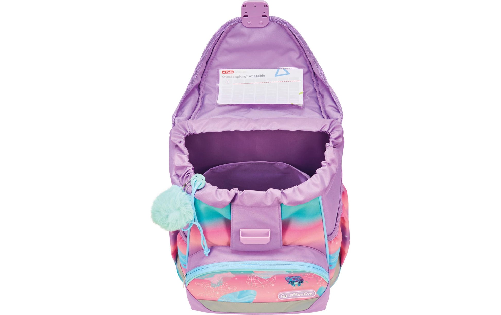 Herlitz UltraLight Plus – Schulrucksack-Set 4-teilig, Meerestiere, 16 l, 28×36×21 cm
