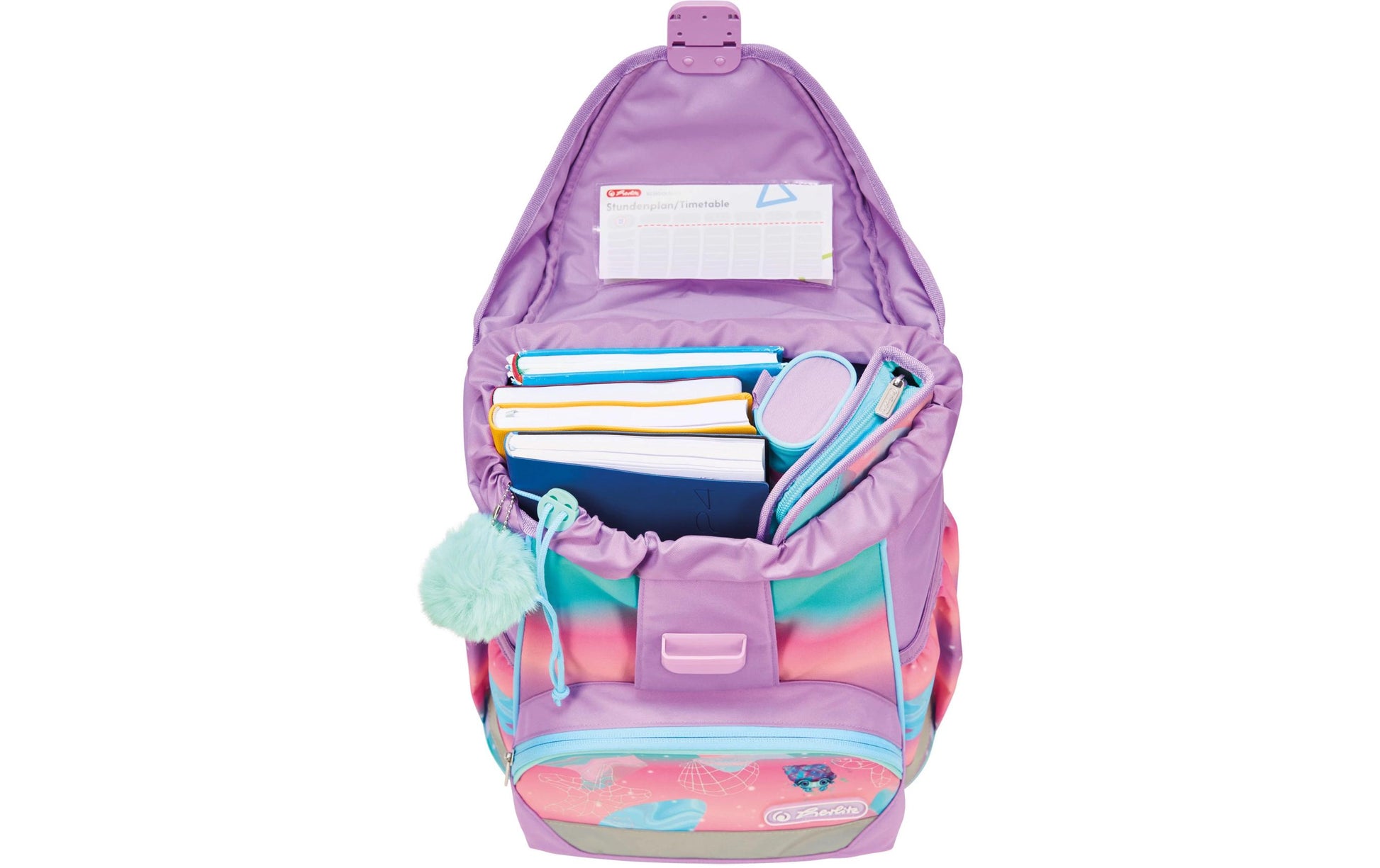 Herlitz UltraLight Plus – Schulrucksack-Set 4-teilig, Meerestiere, 16 l, 28×36×21 cm