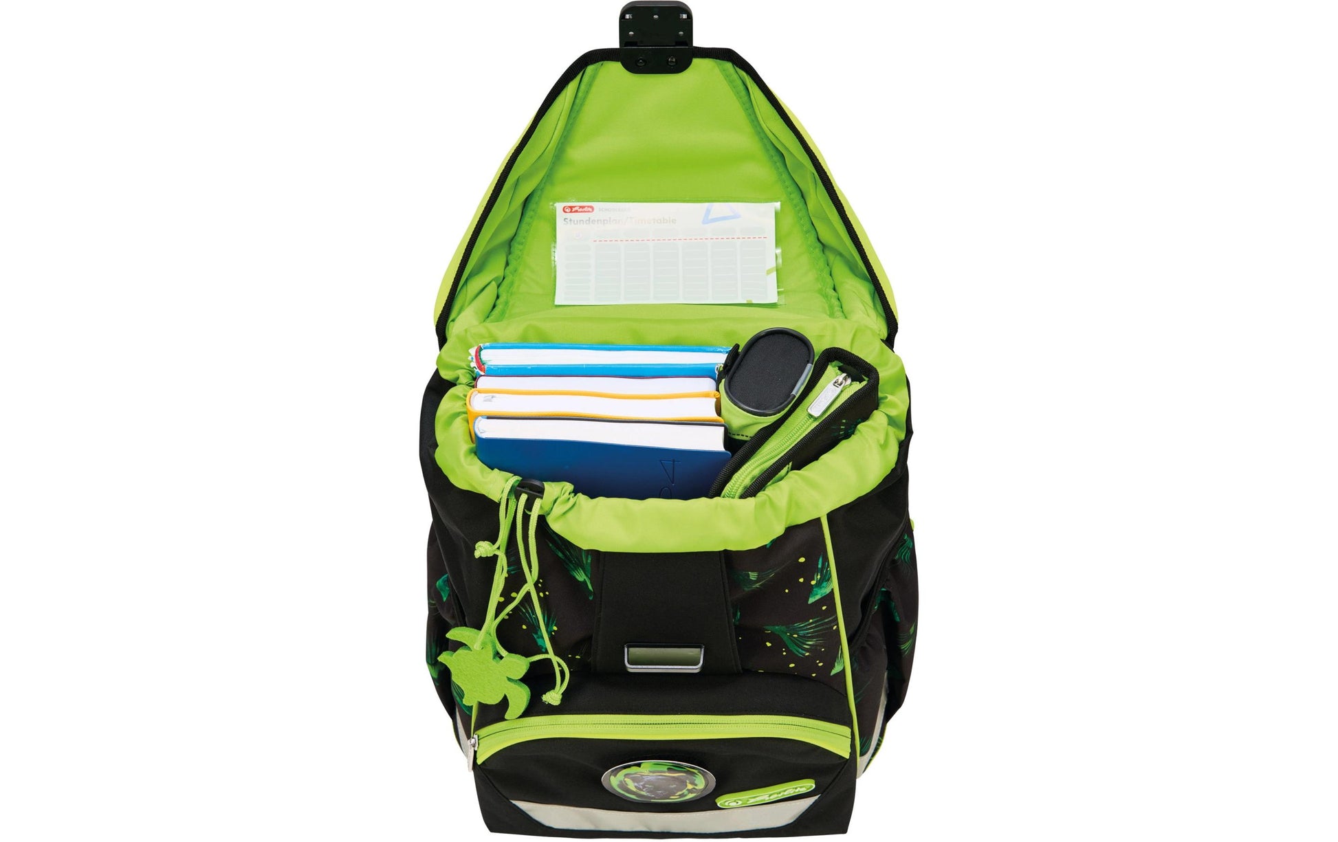 Herlitz UltraLight XL Plus – Schulrucksack-Set 4-teilig, Dschungel, 22 l, 32×39×25 cm, mit Brustgurt