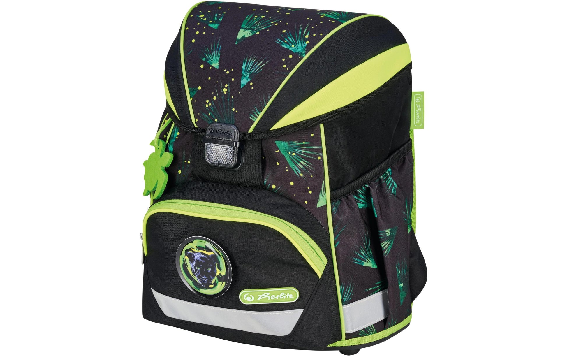 Herlitz UltraLight XL Plus – Schulrucksack-Set 4-teilig, Dschungel, 22 l, 32×39×25 cm, mit Brustgurt