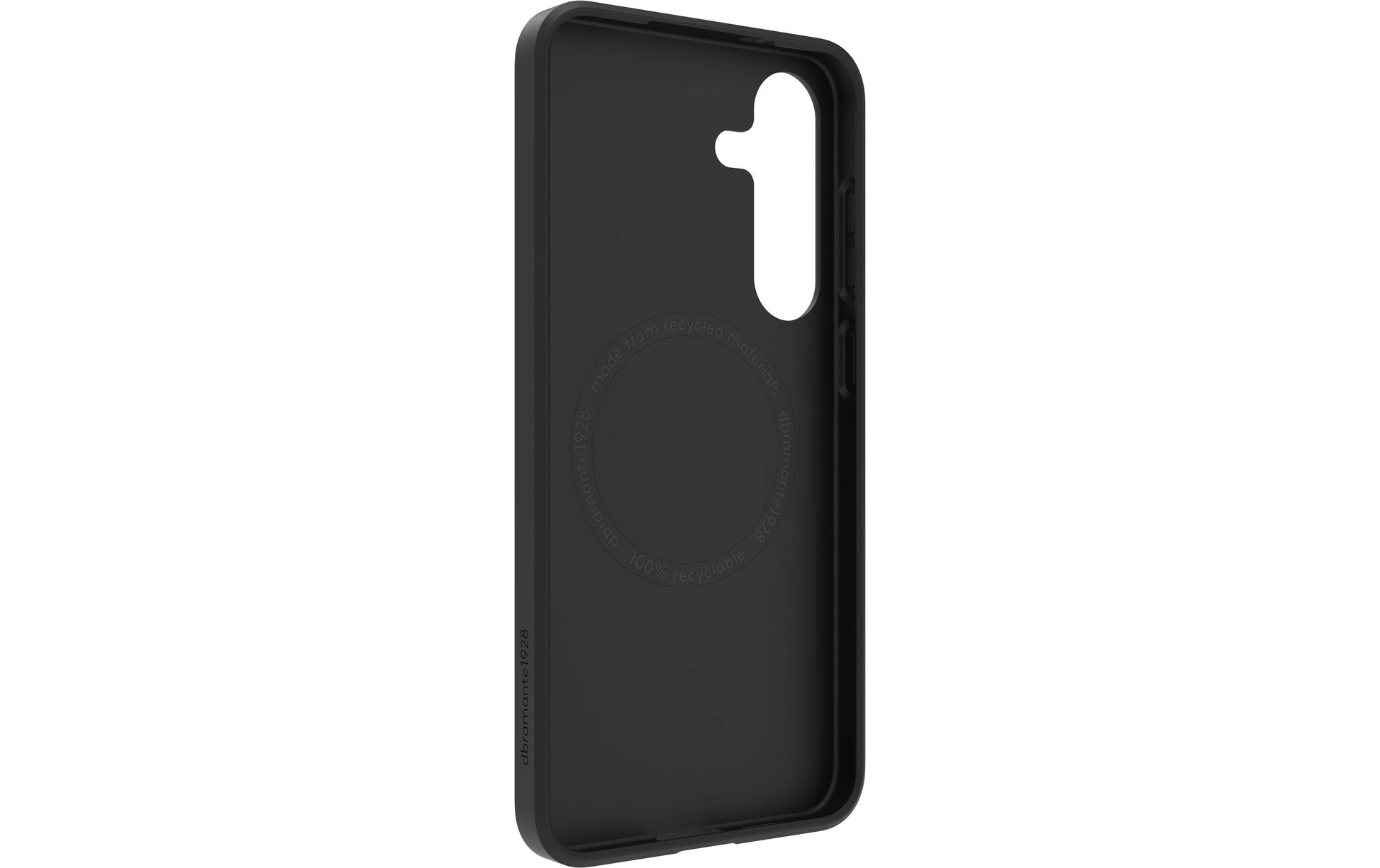 dbramante1928 Greenland Pro Qi2 – Rückcover – für Samsung Galaxy S25+, Schwarz, bis 1,2 m sturzsicher