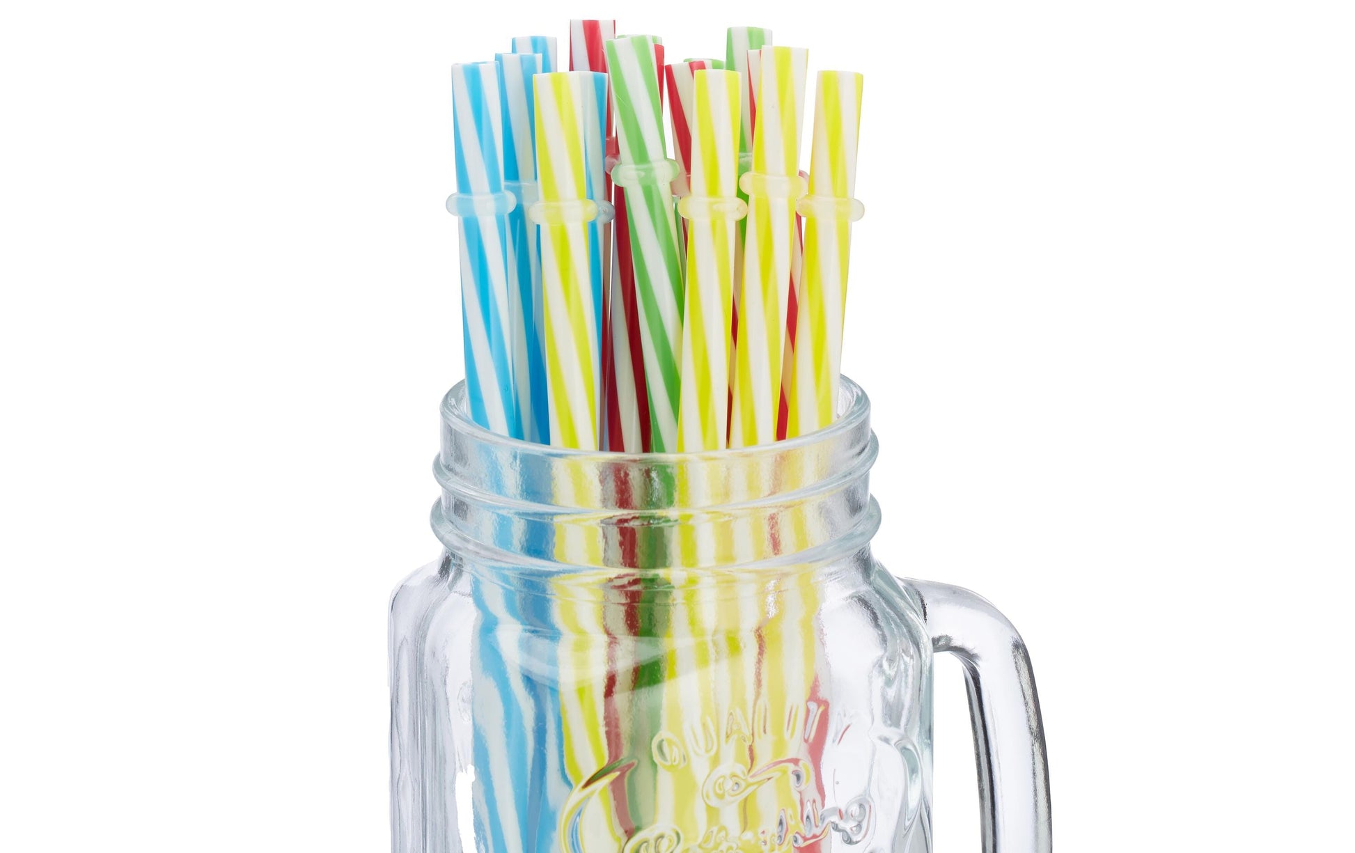 Relaxdays Trinkglas Summer – 16er Set, 500 ml, Glas, Mehrfarbig
