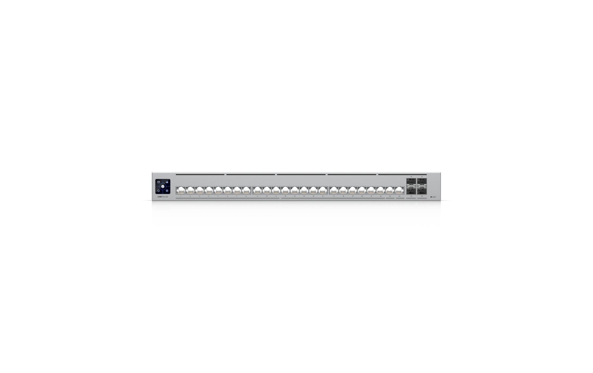 Ubiquiti UniFi Pro – Managed Switch – 22×2.5G, 2×10G RJ45, 4×SFP+, L2/L3, PoE++ 600 W, 19" Rack, 1U
