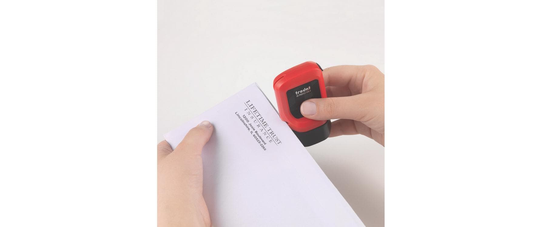 Trodat ID Protector – Tintenrollstempel (Datenmaskierer)