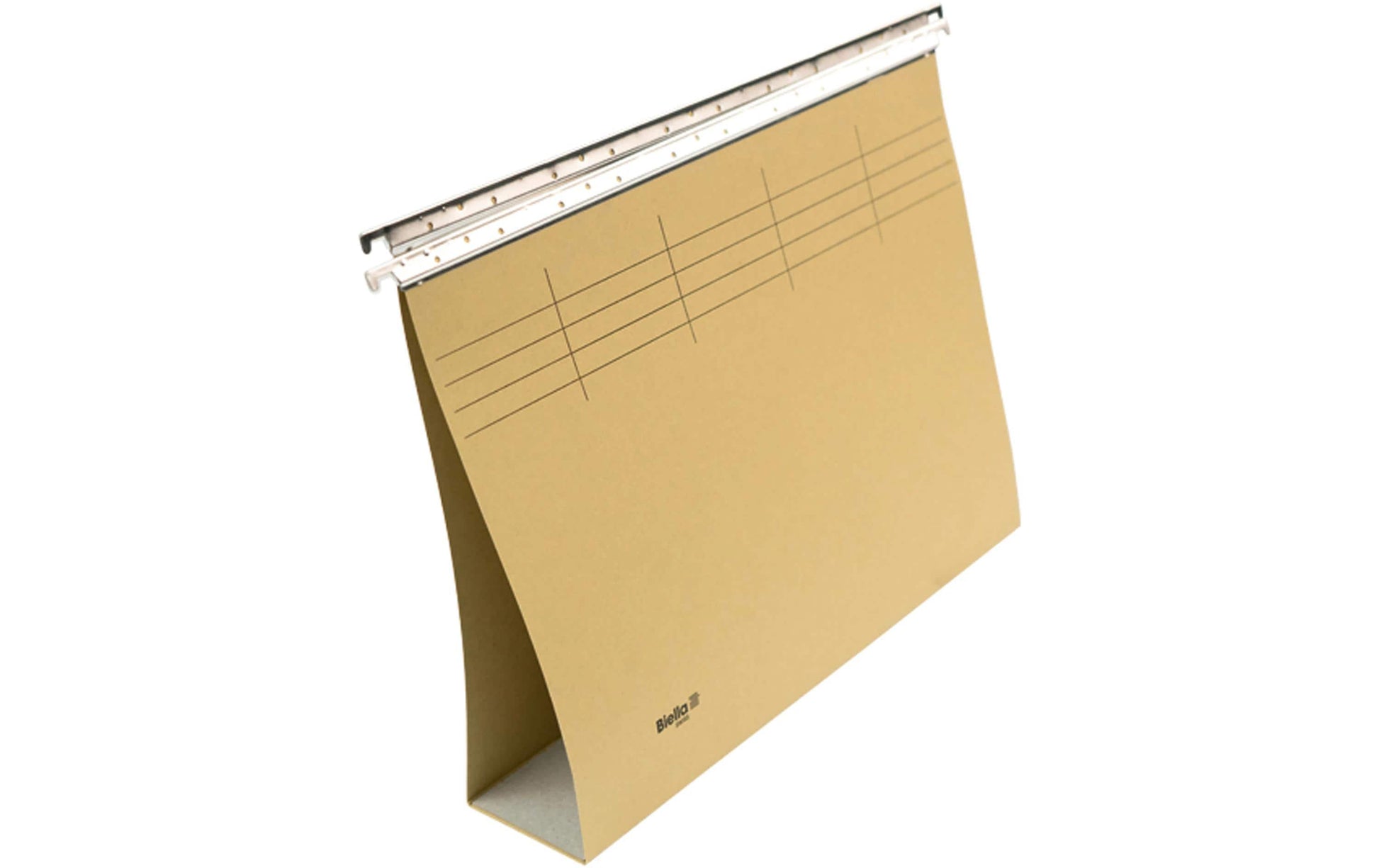 Biella Hängeordner für A4 – Karton, Olivgrün, 320 × 250 mm, mit Vordruck
