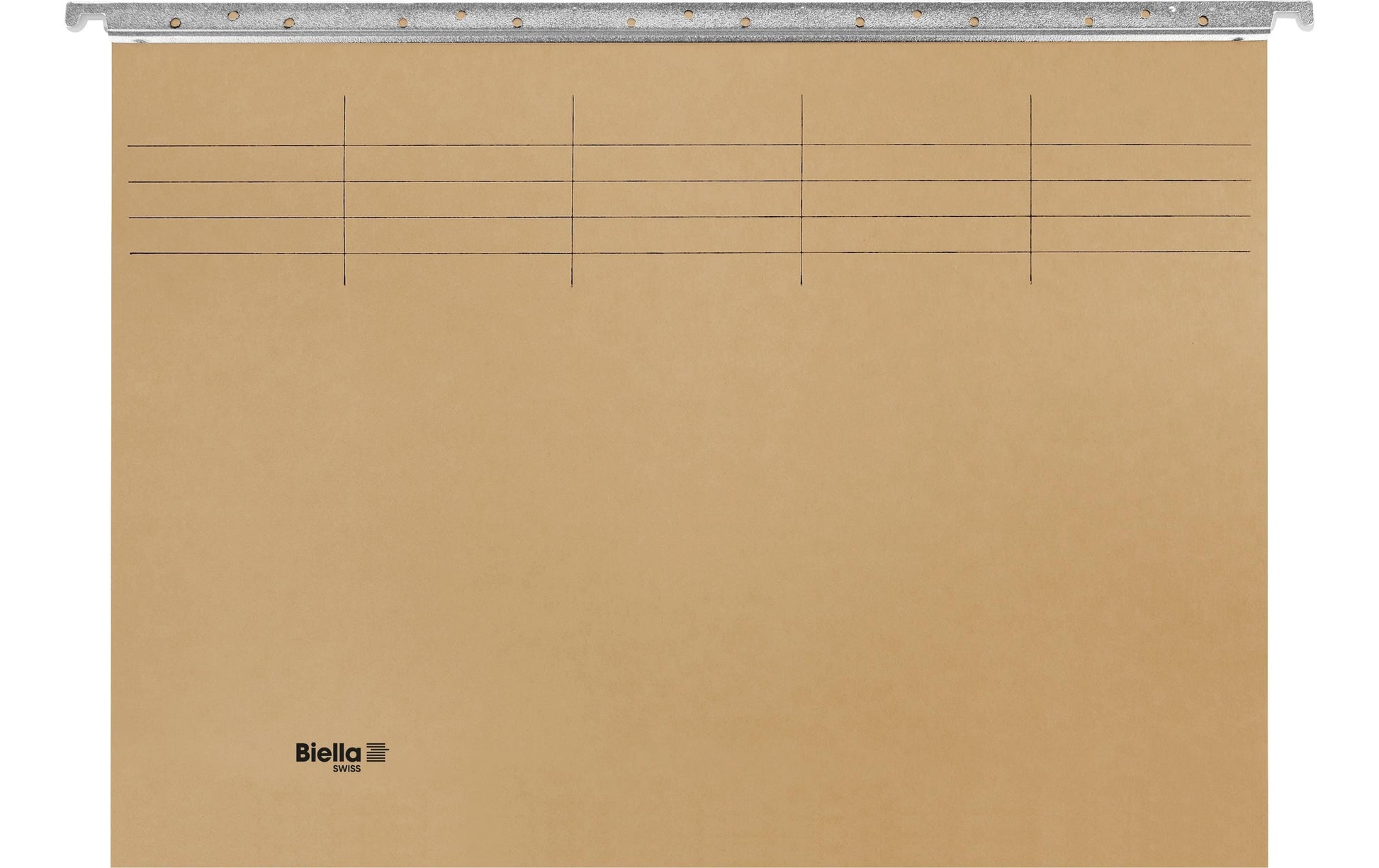 Biella Hängeordner für A4 – Karton, Olivgrün, 320 × 250 mm, mit Vordruck