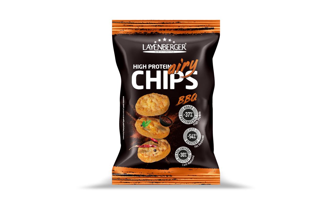Layenberger High Protein Airy Chips – BBQ – 75 g