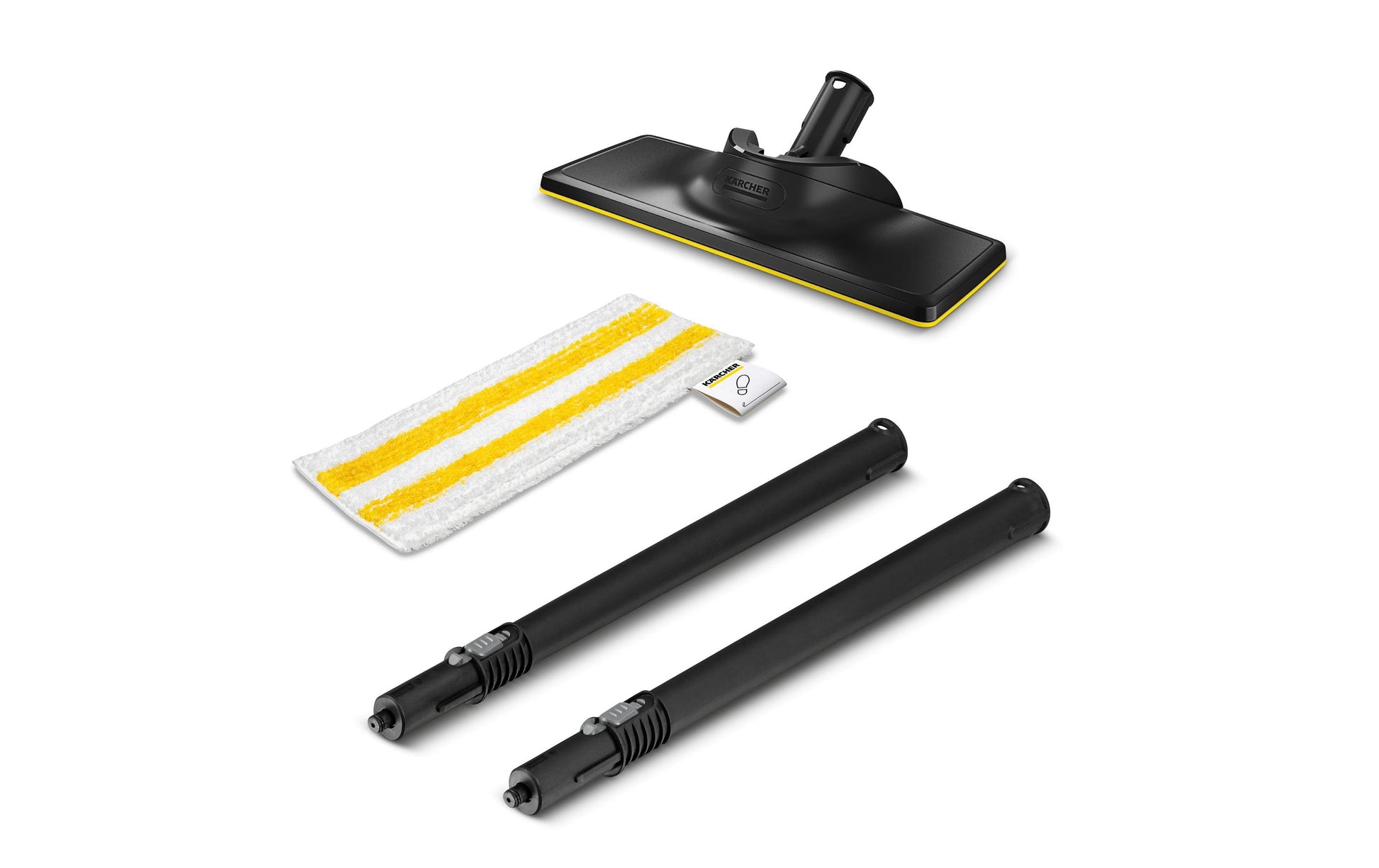 Kärcher SC1 – Bodendüsen-Set, Schwarz, Weiss, Gelb – für SC 1 Multi, SC 1 Multi & Up, SC 1 Multi Comfort