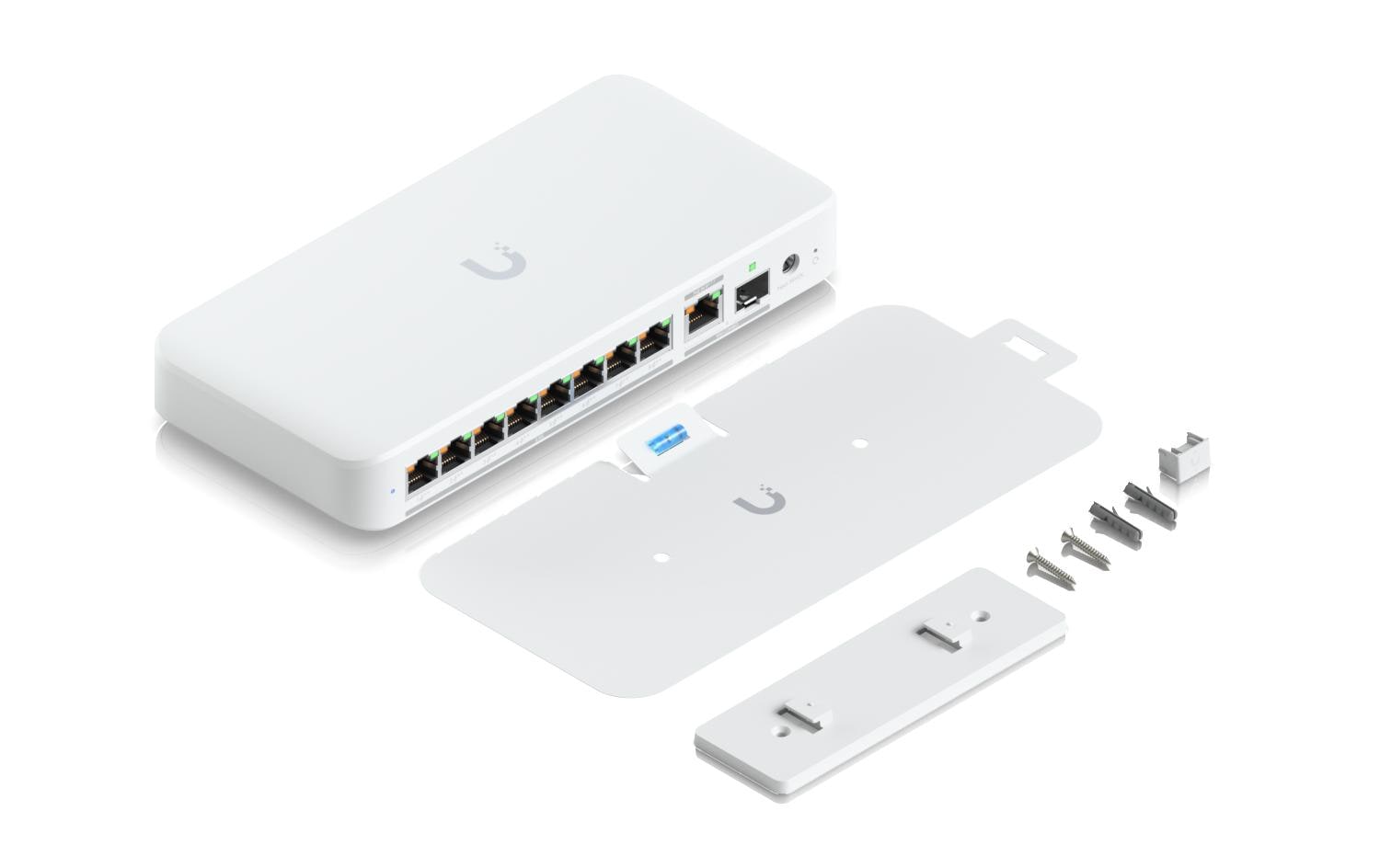Ubiquiti Managed L2 Switch – 8× 2,5G, 1× 10G, 1× SFP+, PoE+ 8×, PoE++ 1×, PoE-Budget 196 W, Desktop
