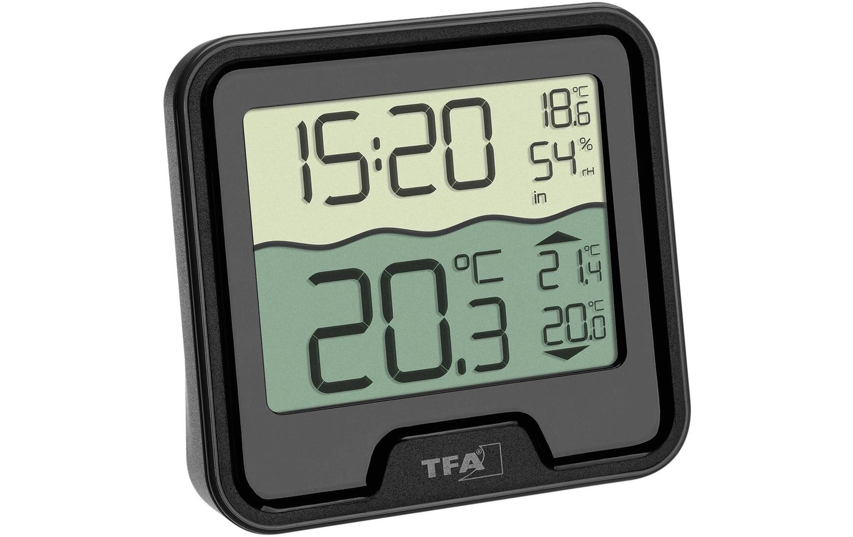 TFA-Dostmann TFA Dostmann MARBELLA – Funk-Poolthermometer, Reichweite 100 m – Schwarz